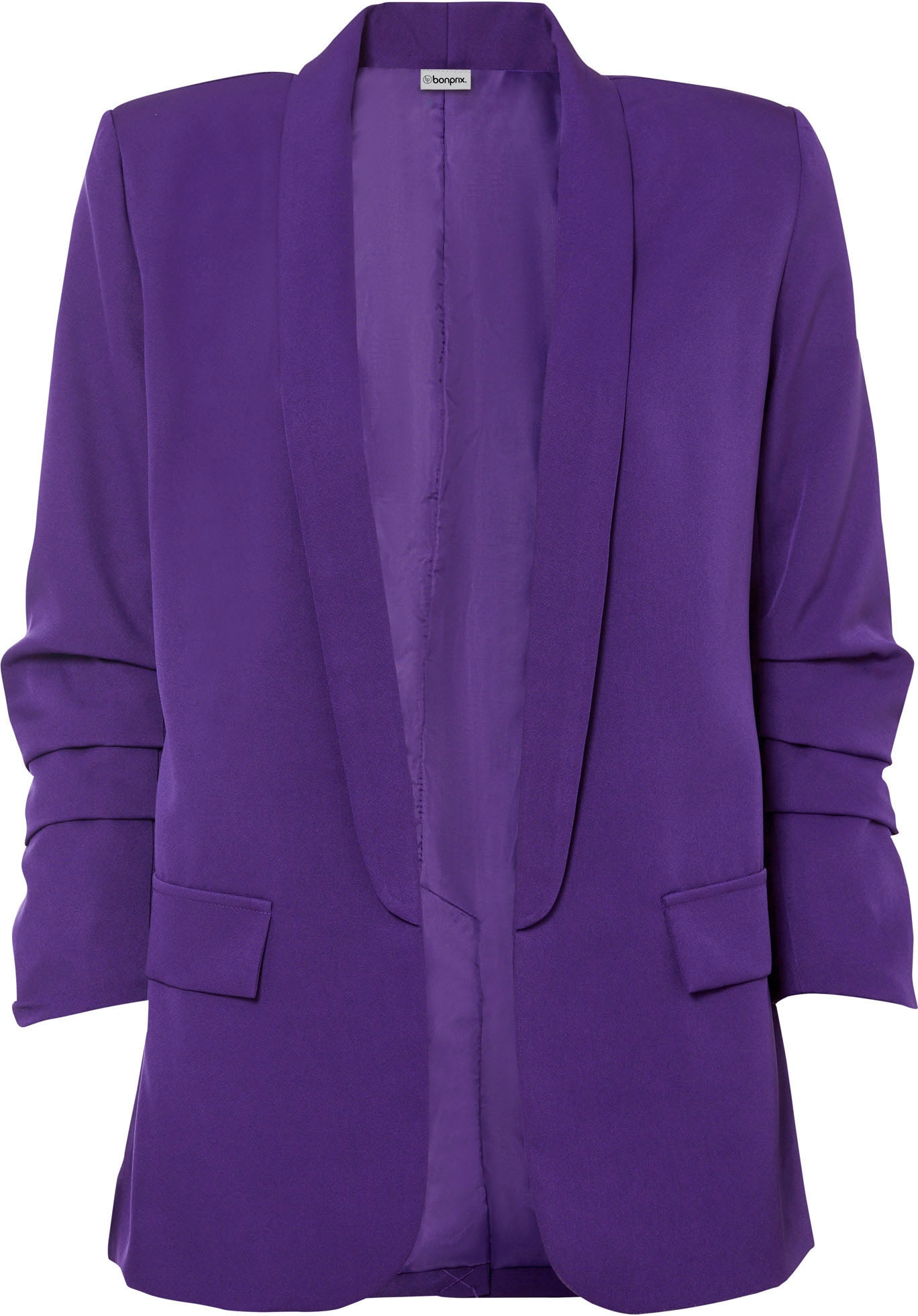 bonprix Veste blazer femininer Stil, schmale Passform, aus Polyester und Elasthan