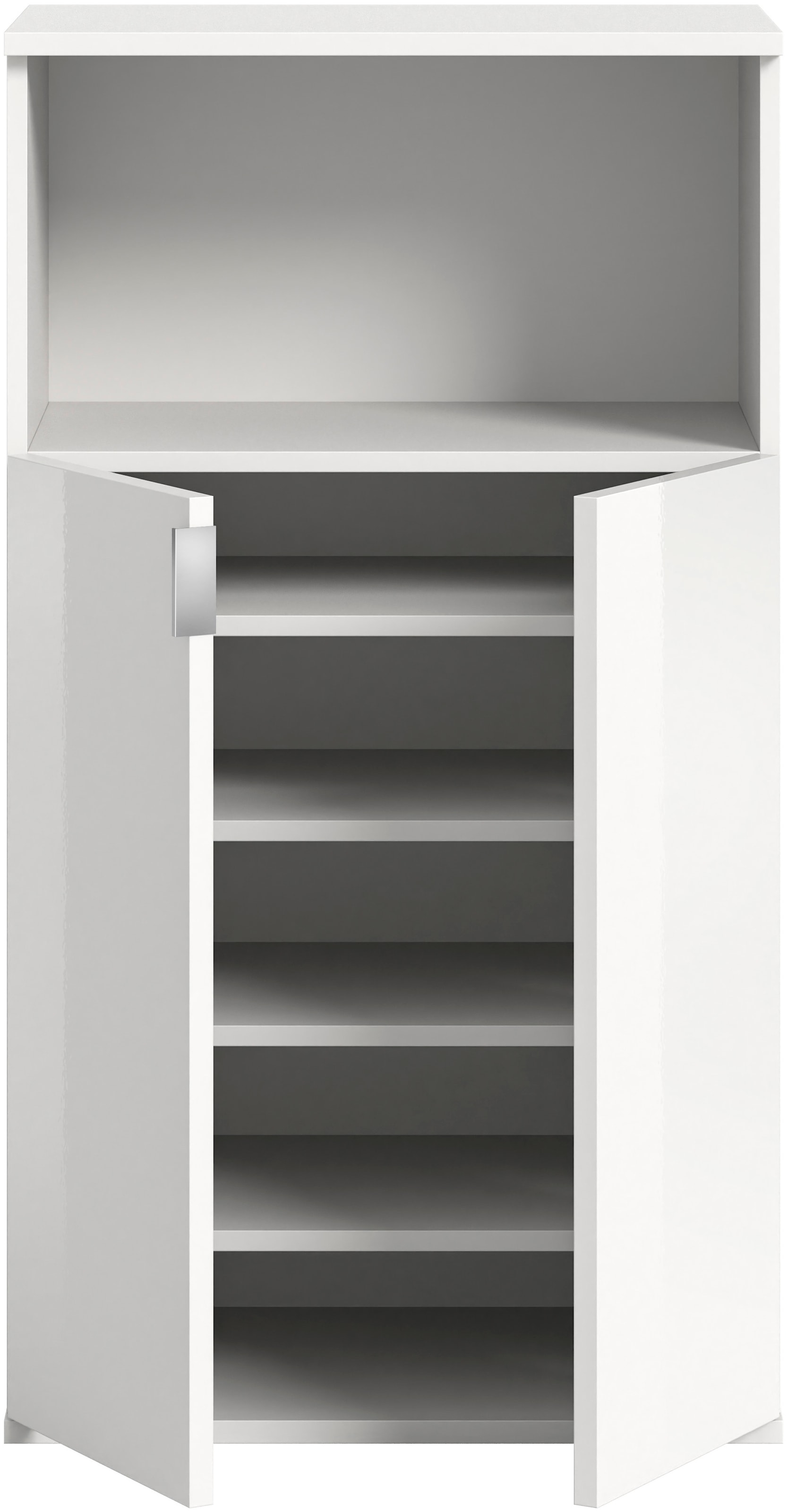 Home affaire Schuhschrank »Trondheim Schuhschrank, Höhe 110 cm,« 1 Stk. tlg. hochglanz, für ca. 12 Paar Schuhe, 3 Einlegeböden, Schuhschrank,Flur