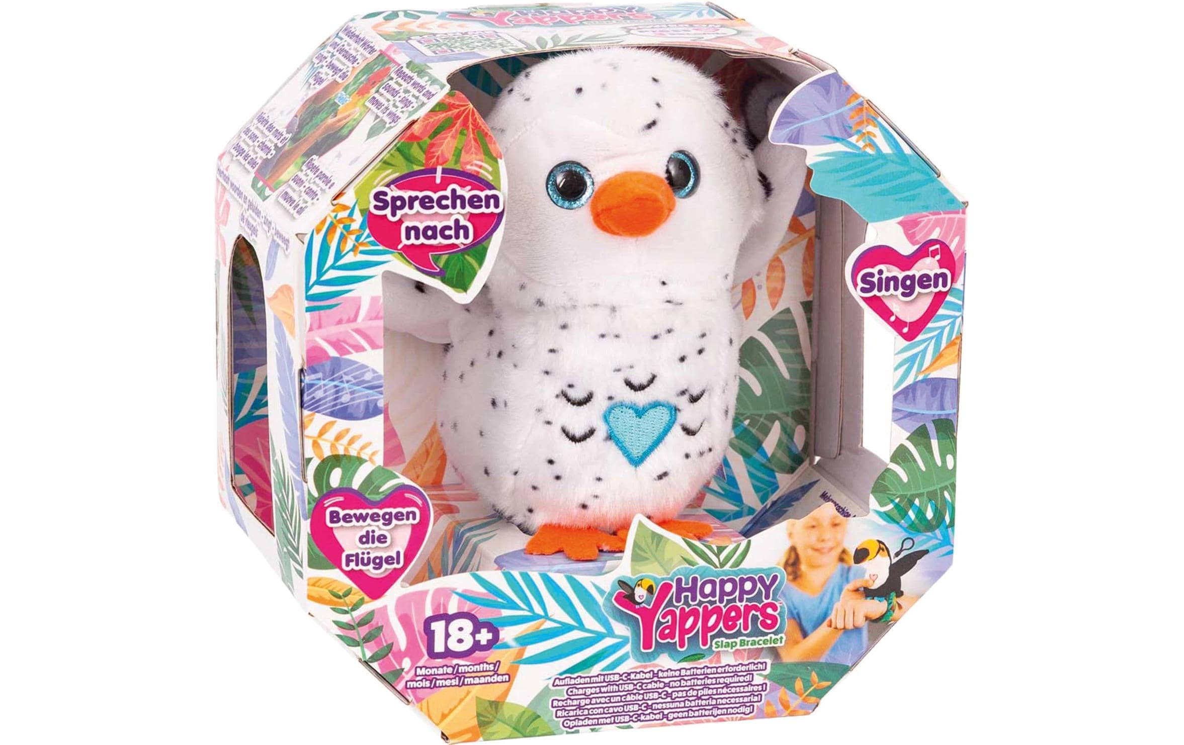   Figurine en peluche »Max Bersinger Schneeeule Interaktiv«