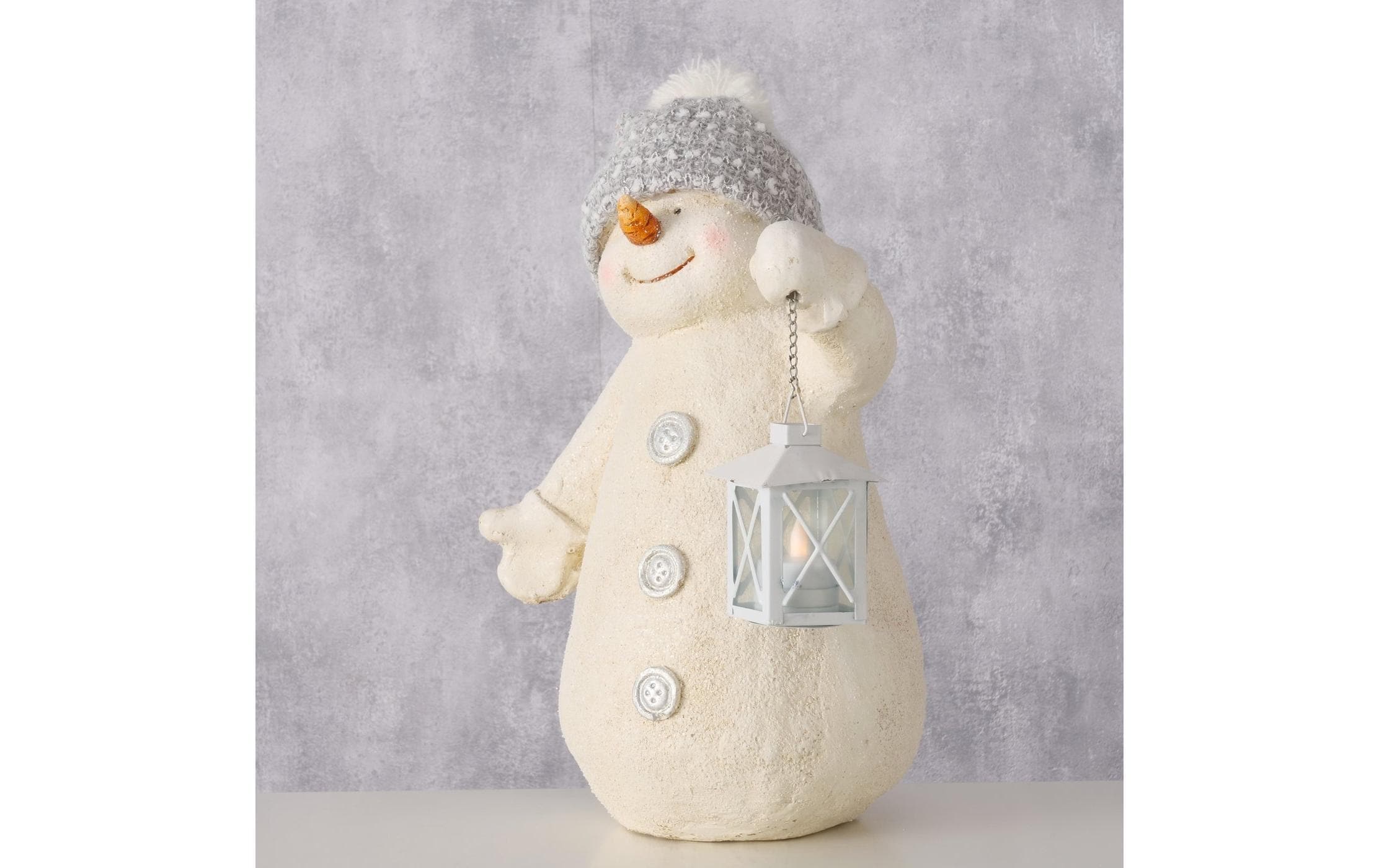 BOLTZE Figurine de Noël »Schneemann Harro Kunststoff, 30 x 42 cm«