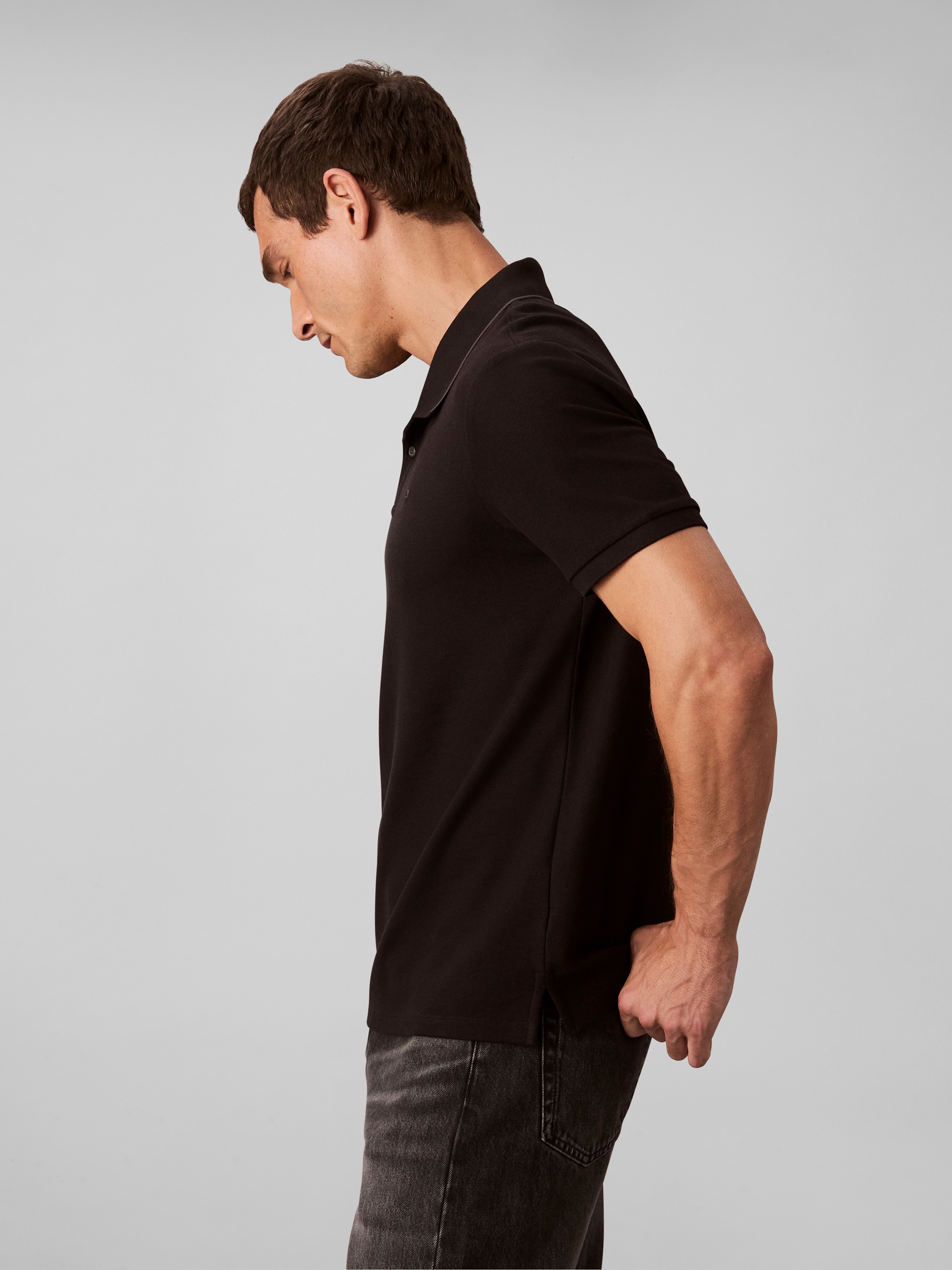 Calvin Klein Jeans Polo »SS RFND PQ TPPD CLSS« avec encolure ronde