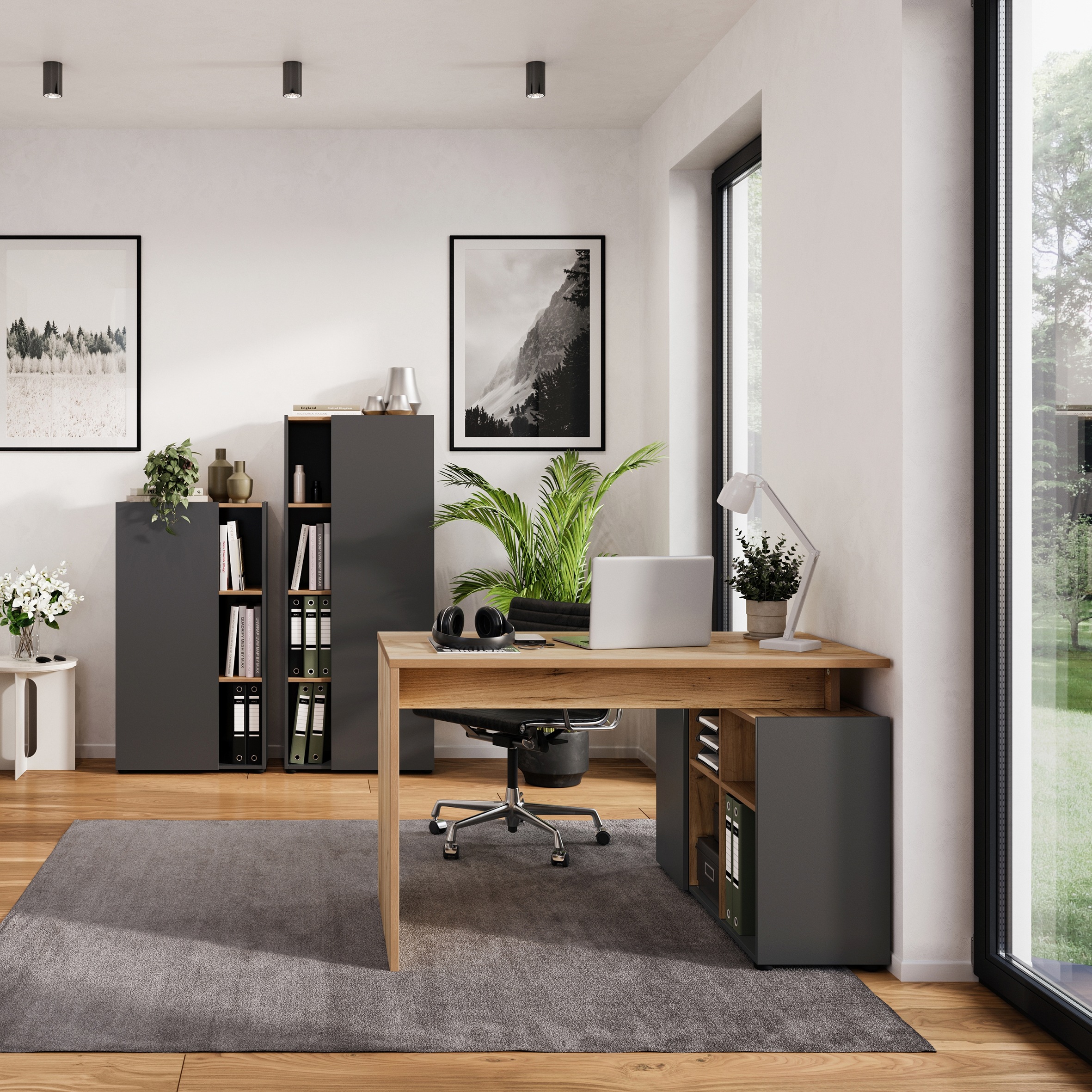 GERMANIA Ensemble de meubles de bureau »Adrano« 3 cuis tlg. mit integriertem Sideboard