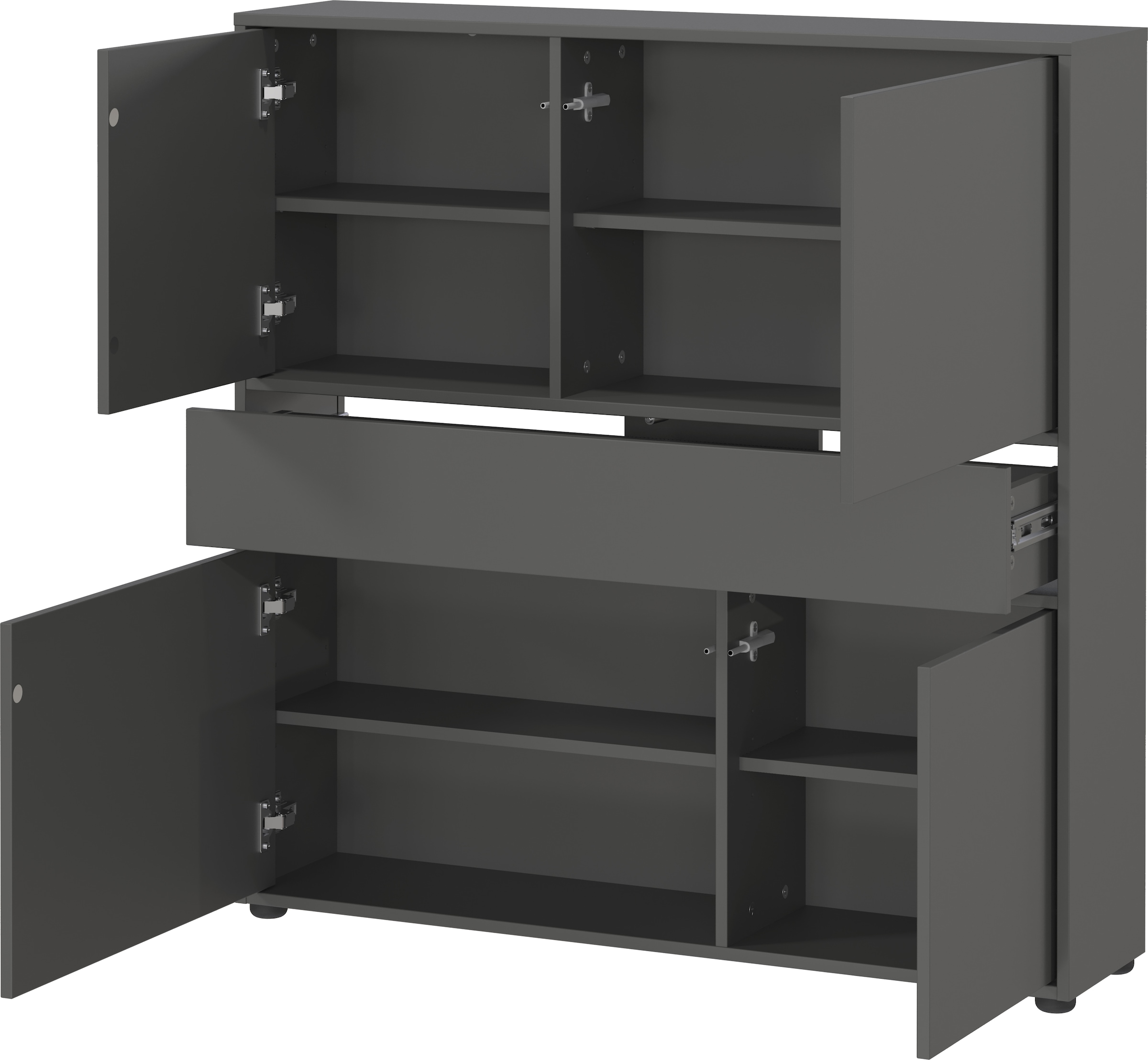 GERMANIA Mehrzweckschrank »Ameca 2.0« stehend montierbar; Flurschrank in geringer Tiefe, Breite 105 cm