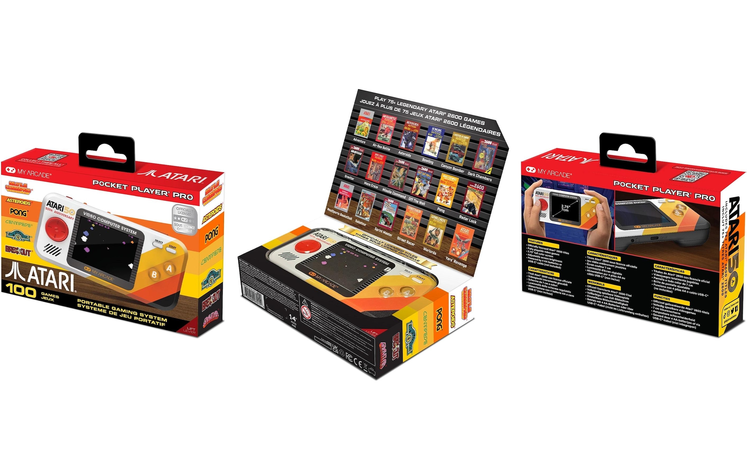 MYARCADE Spielekonsole »Pocket Player Pro Atari«
