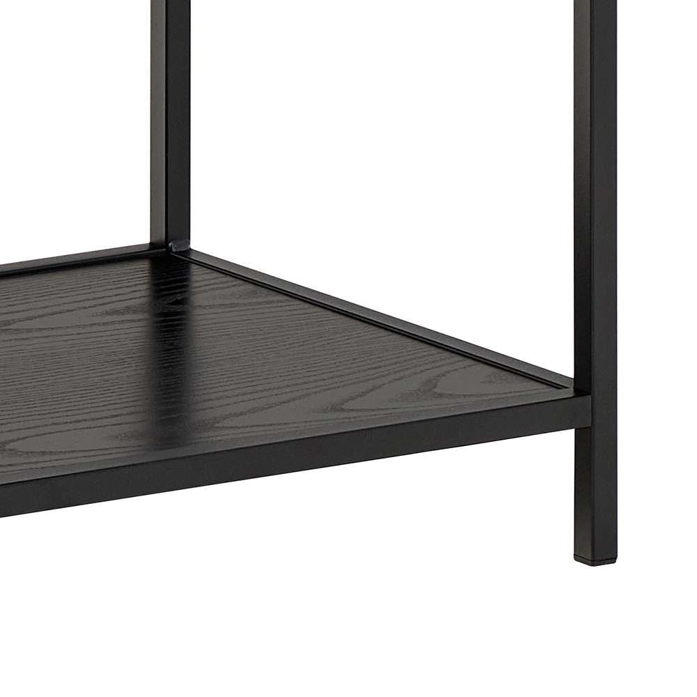 ACTONA GROUP Étagère à livres »Seaford, Standregal, Regal, Raumteiler« 114x35x78 cm,  cadre en acier noir, 5 étagères, module réversible, largeur 114 cm