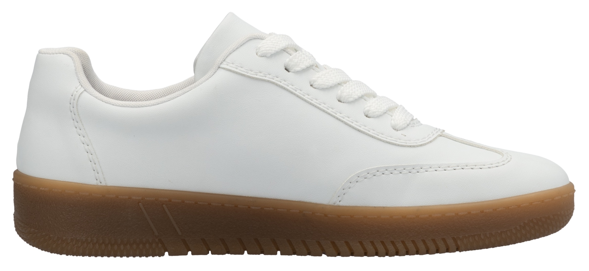 RIEKER Sport Baskets à plateforme  , Freizeitschuh, Halbschuh, Schnürschuh in veganer Verarbeitung