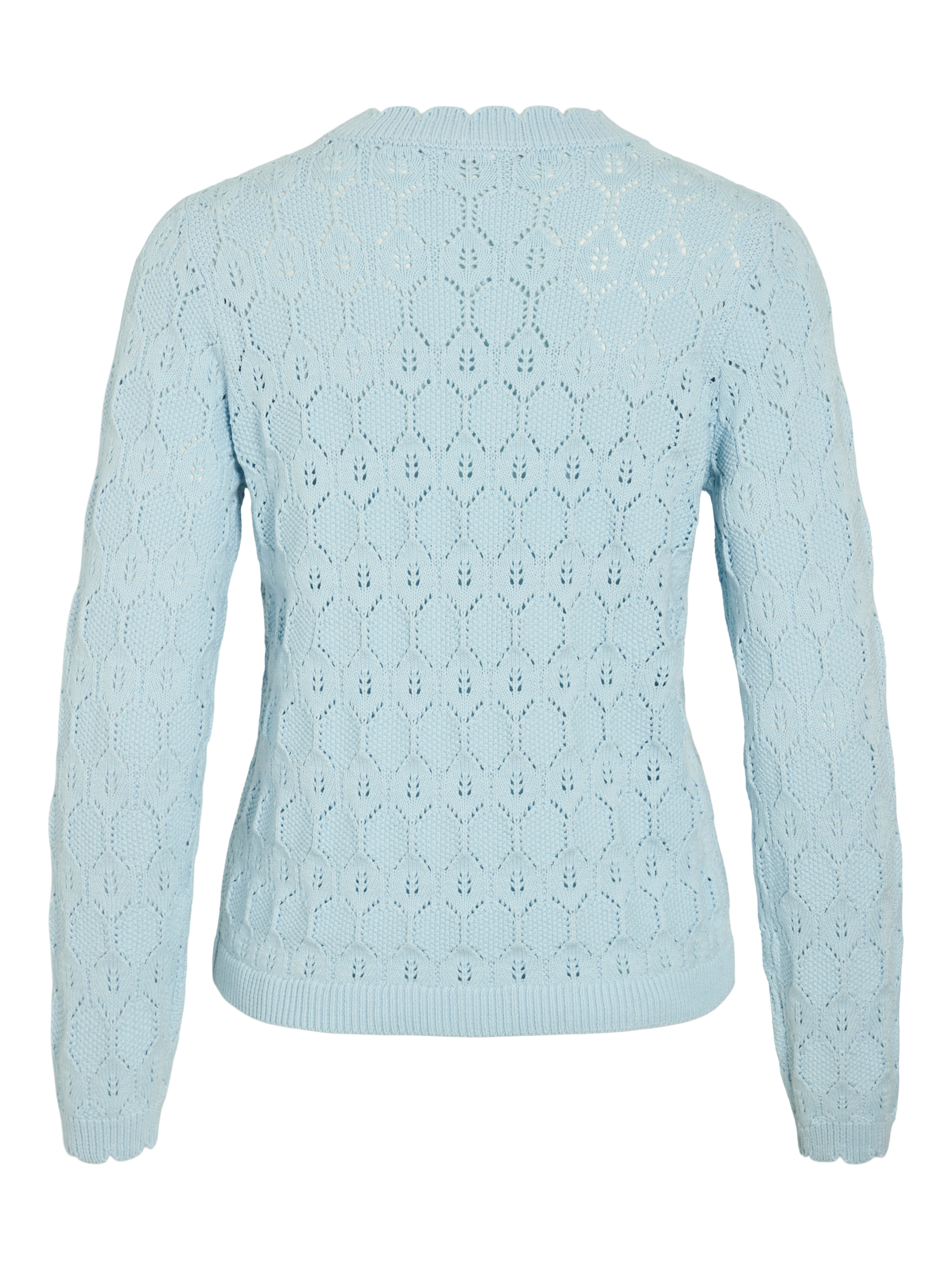 Vila Pull à col rond »VILOWEN L/S POINTELLE KNIT TOP/PB«