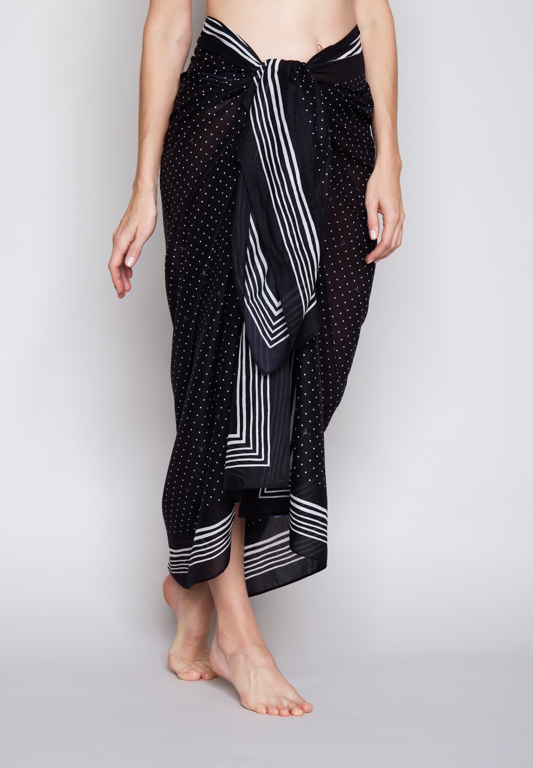 JOOP! Paréo mit Punkten und Streifen zum Binden