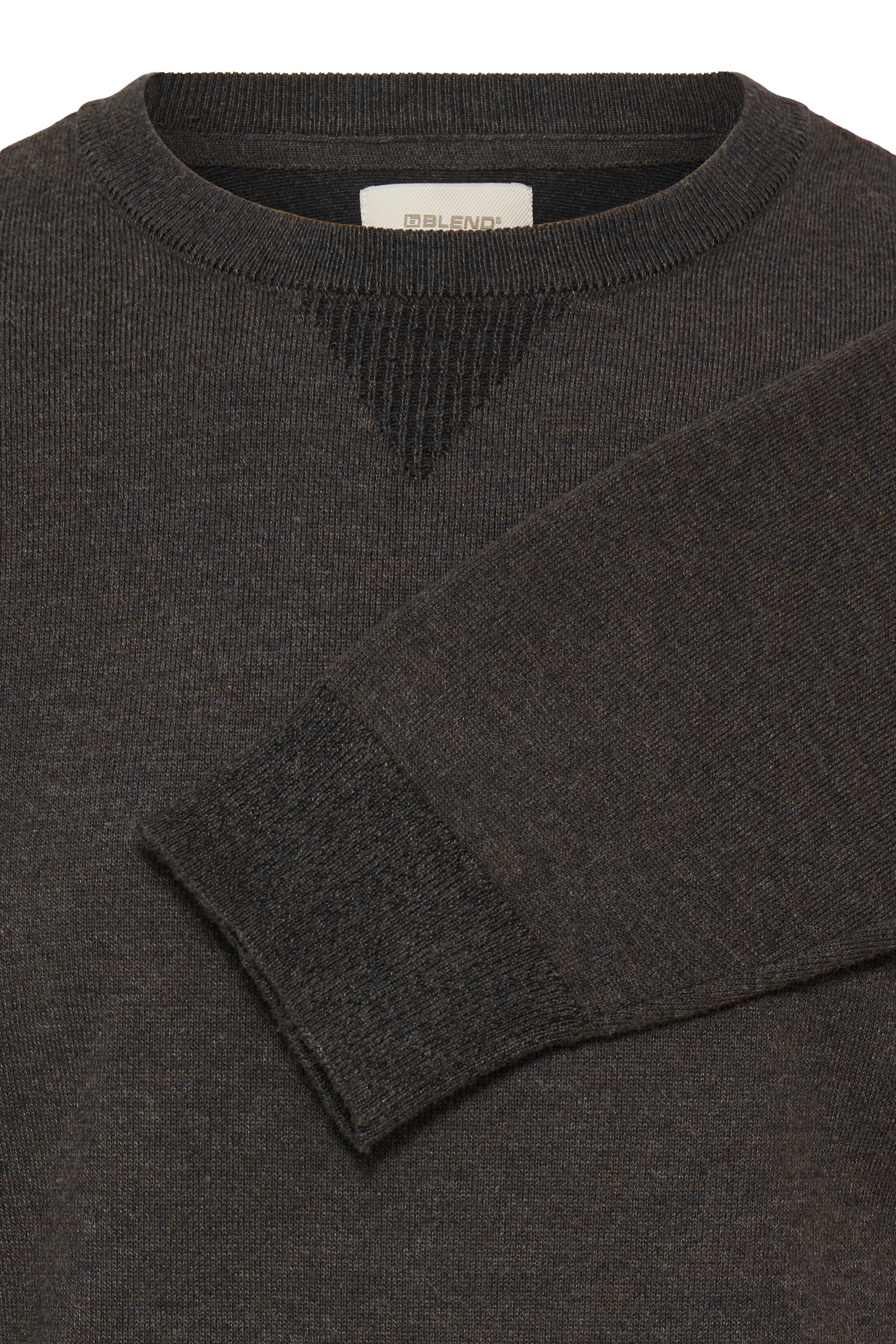 Blend Rundhalspullover »Pullover« Kunstfaser,