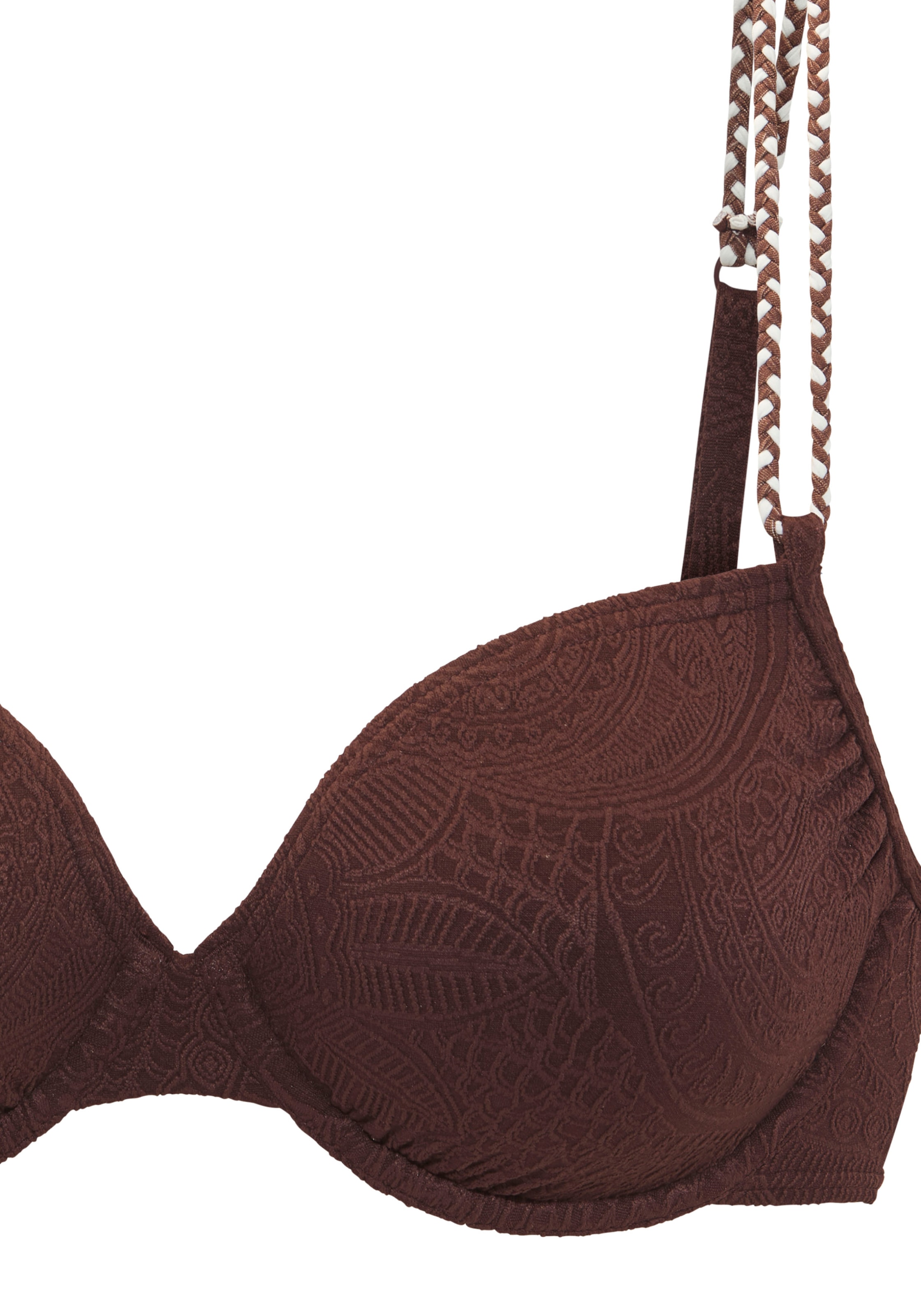 s.Oliver Haut de bikini à armatures »Ada« mit gemusterter Strukturware