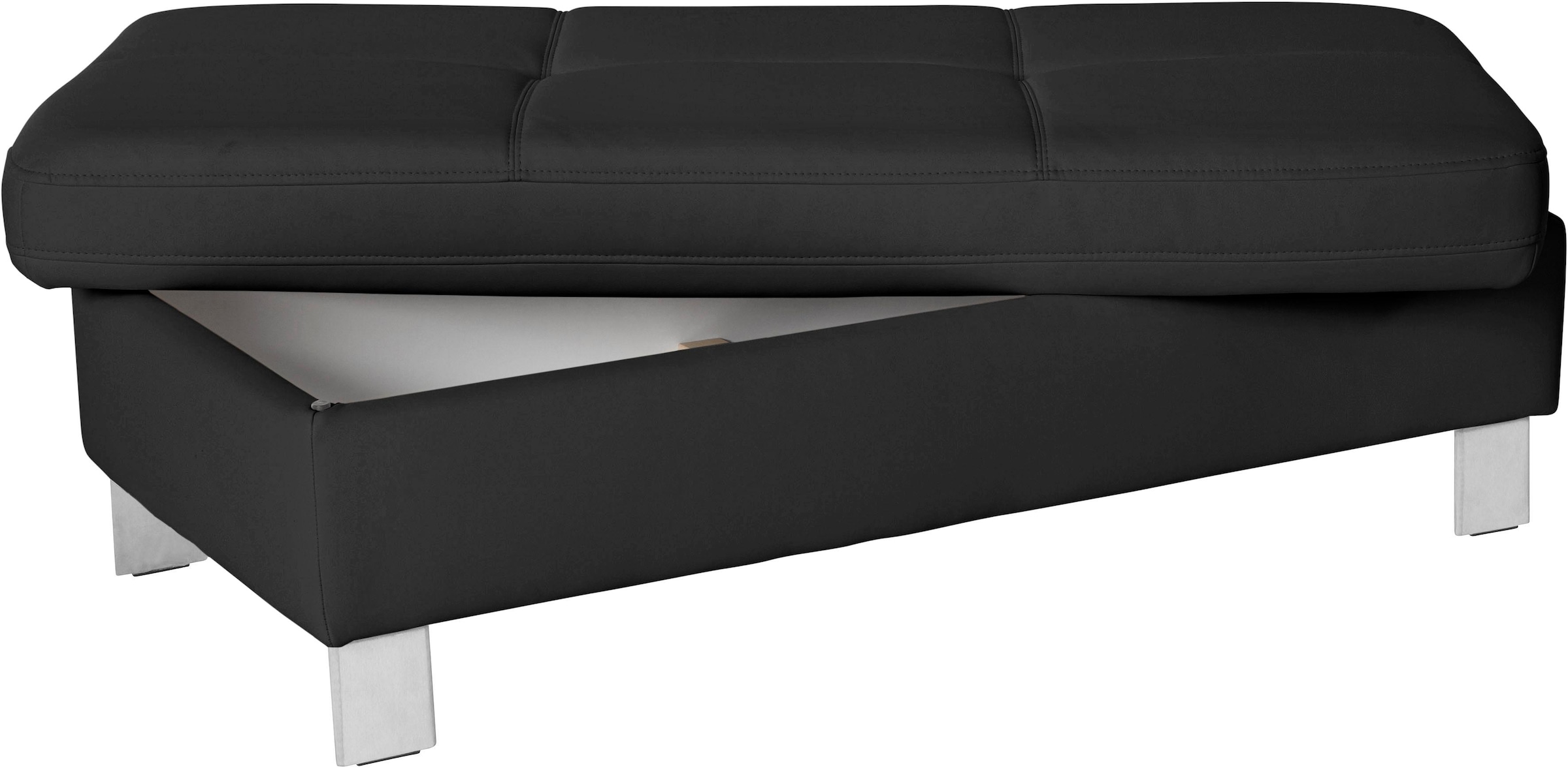 exxpo - sofa fashion Tabouret »Fiji Bankhocker mit Staufach unter der Sitzfläche« elegant modern mit toller Detailverarbeitung