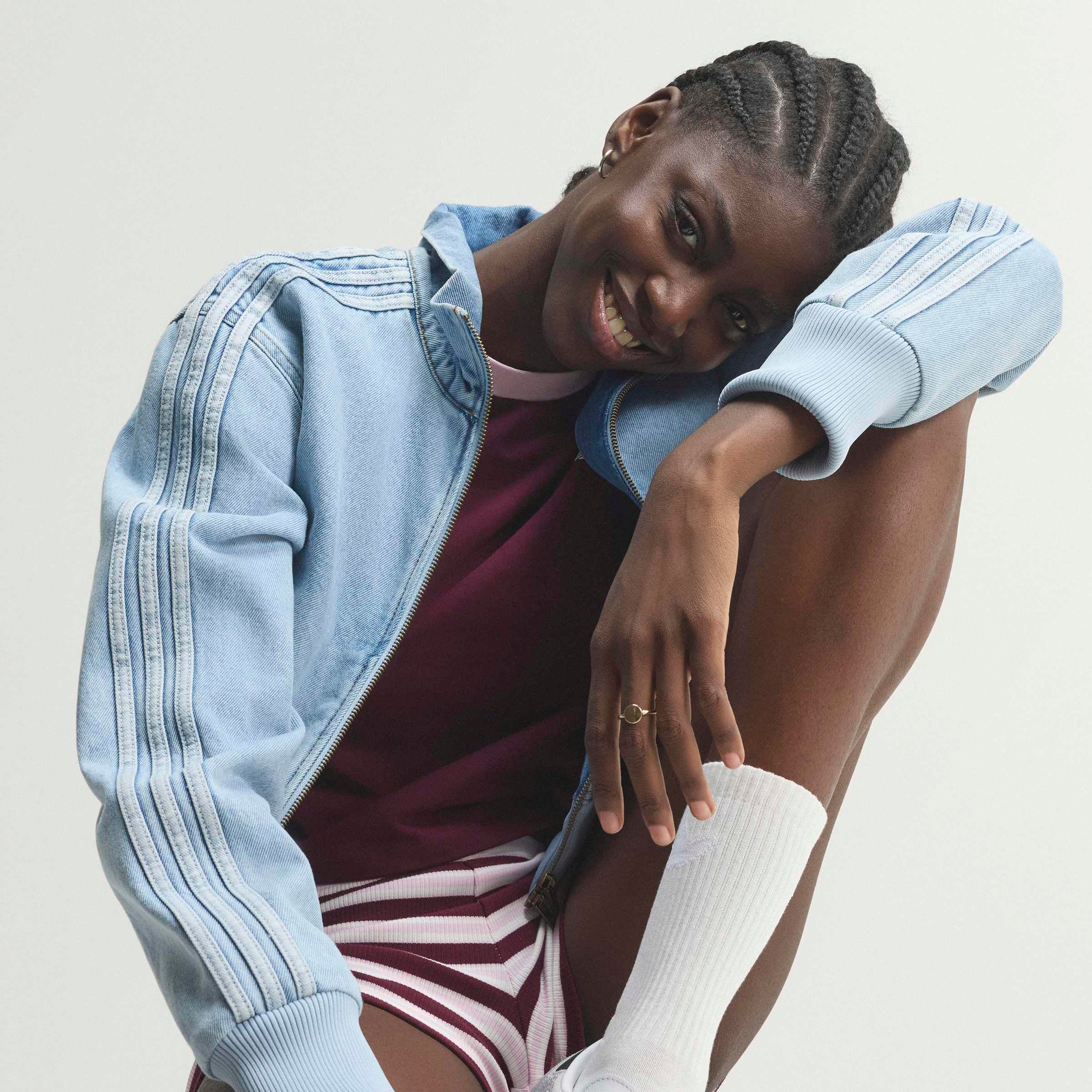 adidas Originals Veste en jean »FIREBIRD DENIM TRACK«
