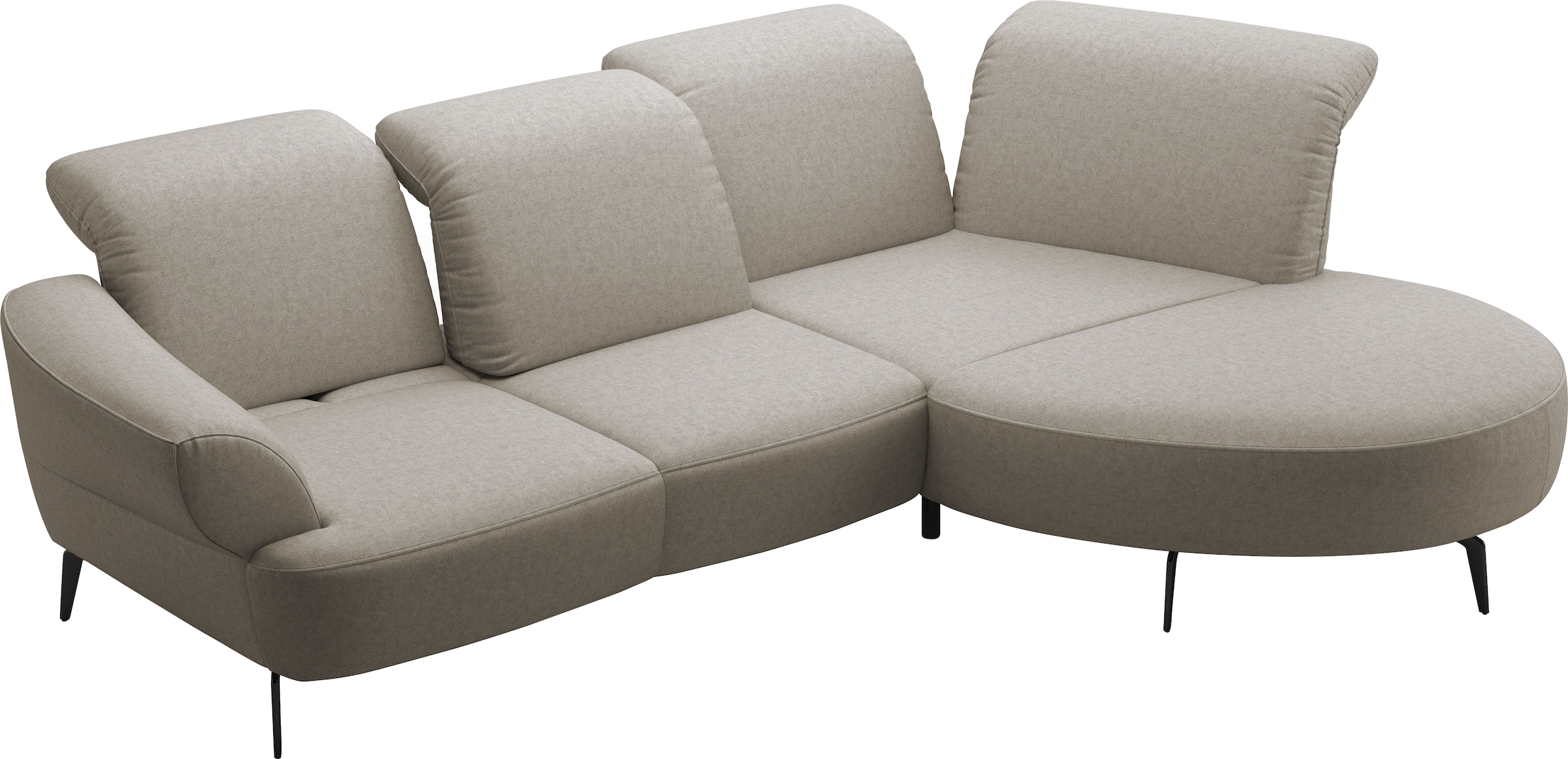 sit&more Ecksofa »Dance, L-Form, inkl. Sitztiefenverstellung« inkl. Click&Seat, optional mit Kopfteilverstellung