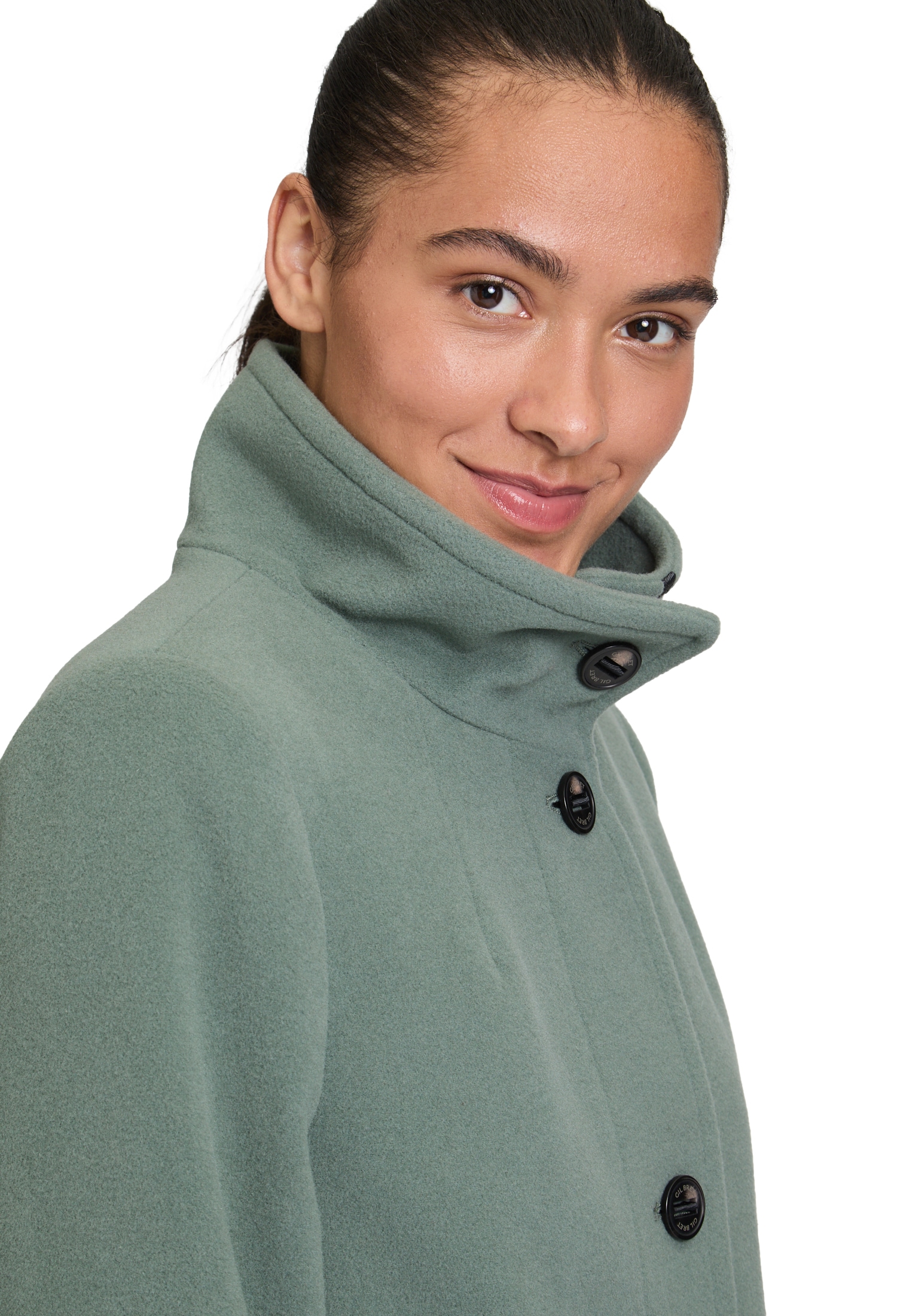 Gil Bret Veste en laine ohne Kapuze mit Taschen