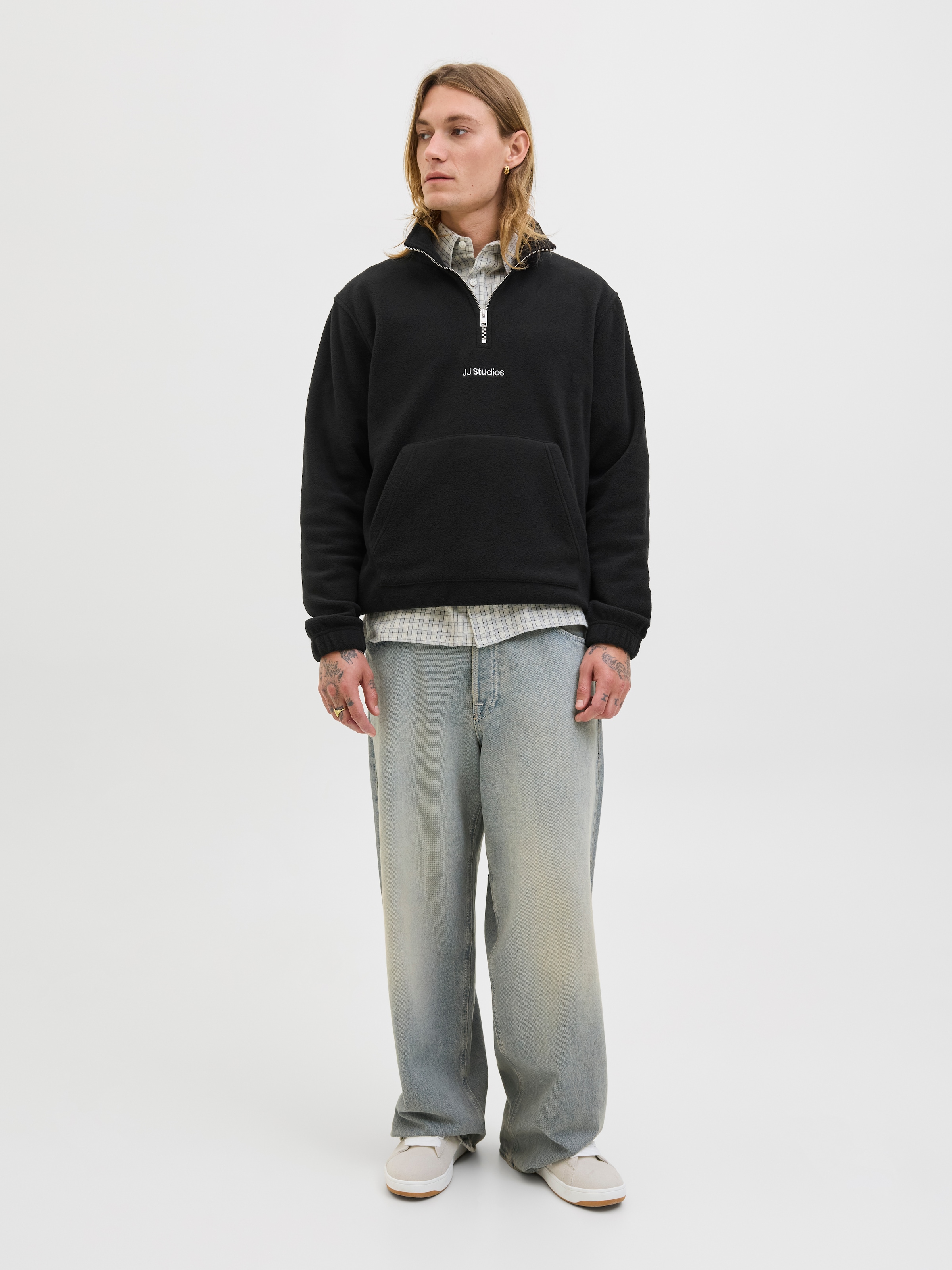 Jack & Jones Fleecepullover »JJSOHO HALFZIP FLEECE«, Kunstfaser, relaxed fit
