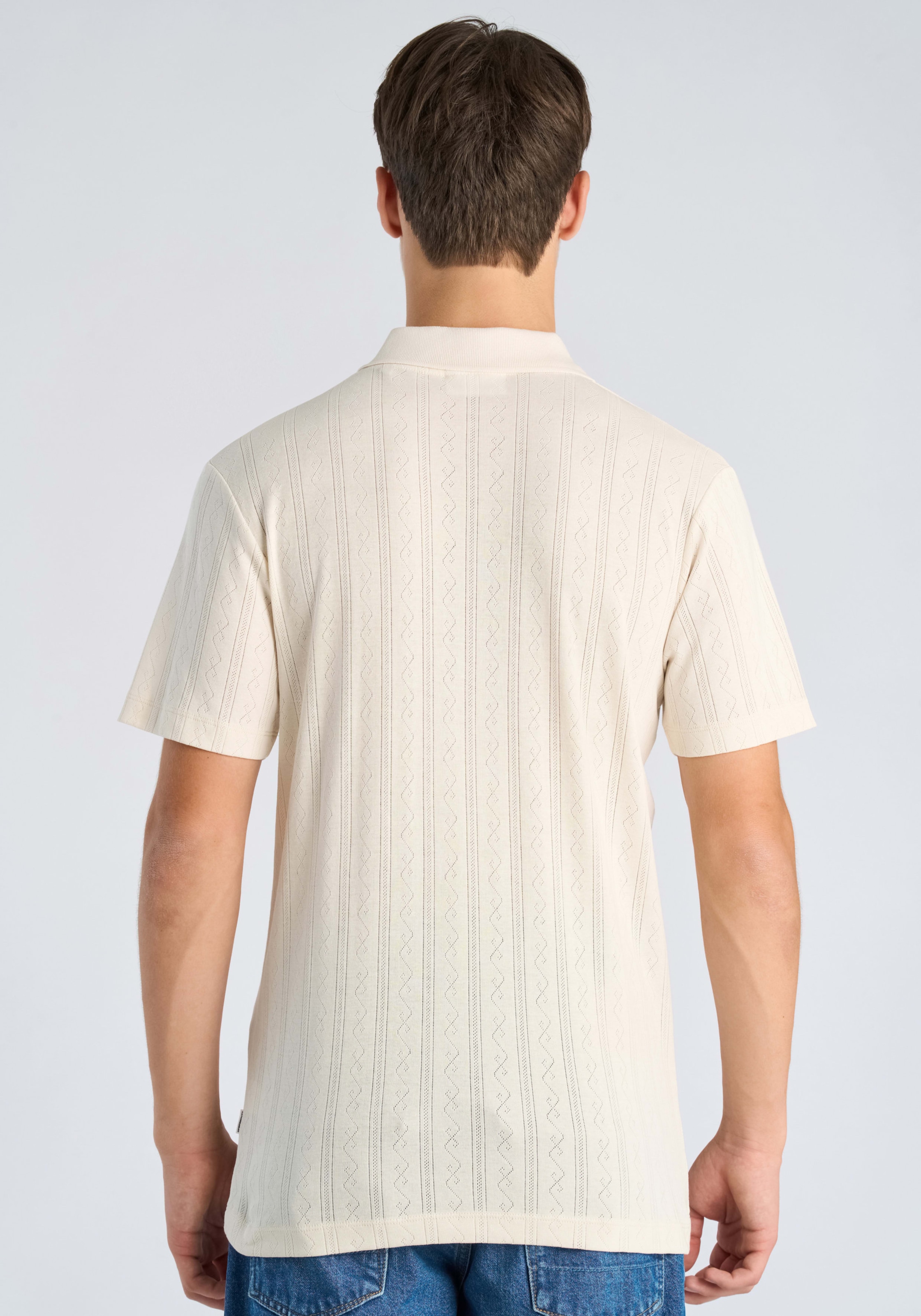 LINDBERGH Polo polo d'été avec fine structure tricotée