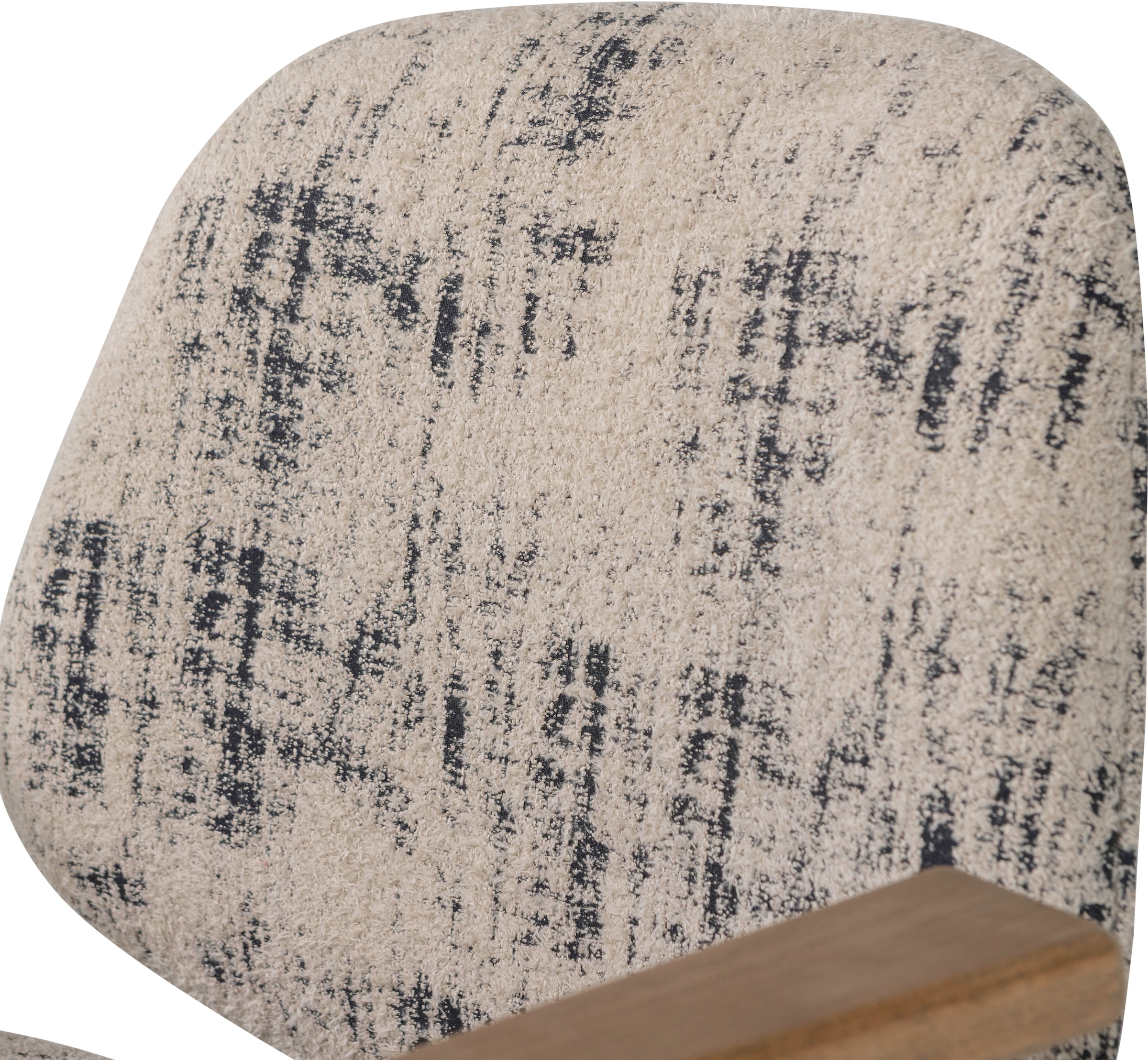 WOOOD Fauteuil lounge »Aure mit Olly-Gewebtem Bezug und Armlehnen B 69 x T 64 x H 69 cm« très haute résistance à l'usure, capacité de charge 120 kg, motif irrégulier