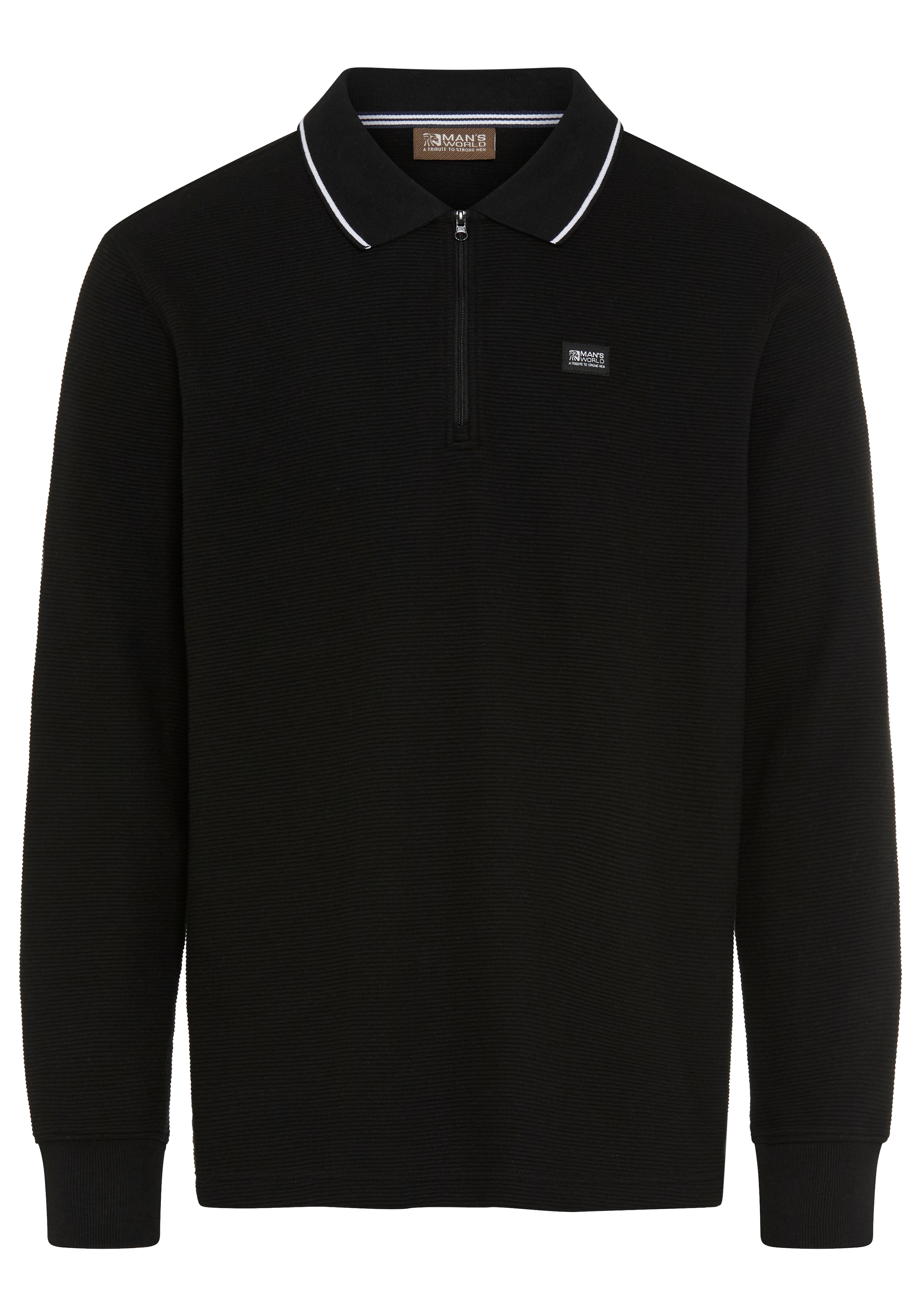 Man's World 1100000002199 »mit Polokragen«, Confortable comme un sweat. Élégant comme un polo.
