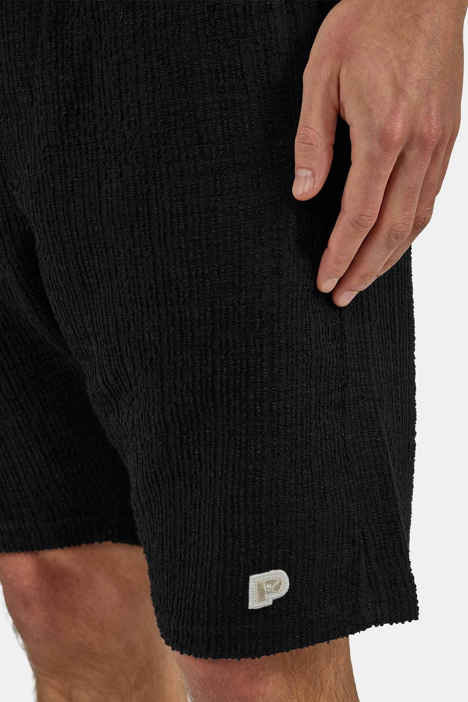 PEGADOR Short »Libco Structured Knit Shorts«  mélange de matériaux, coupe régulière