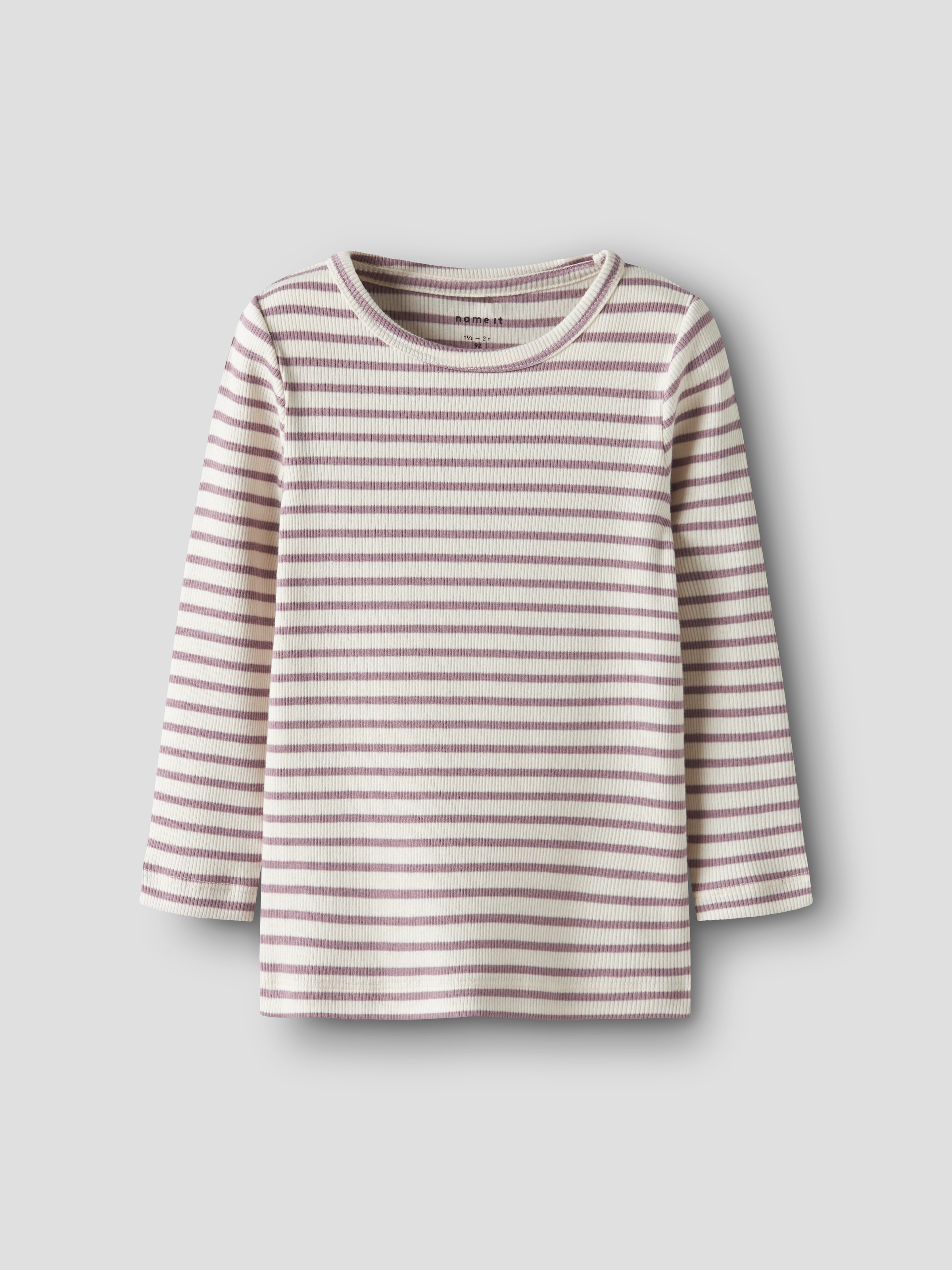 Name It T-shirt à manches longues »NMNBANI LS XSL TOP NOOS« look rayé en superbe qualité côtelée