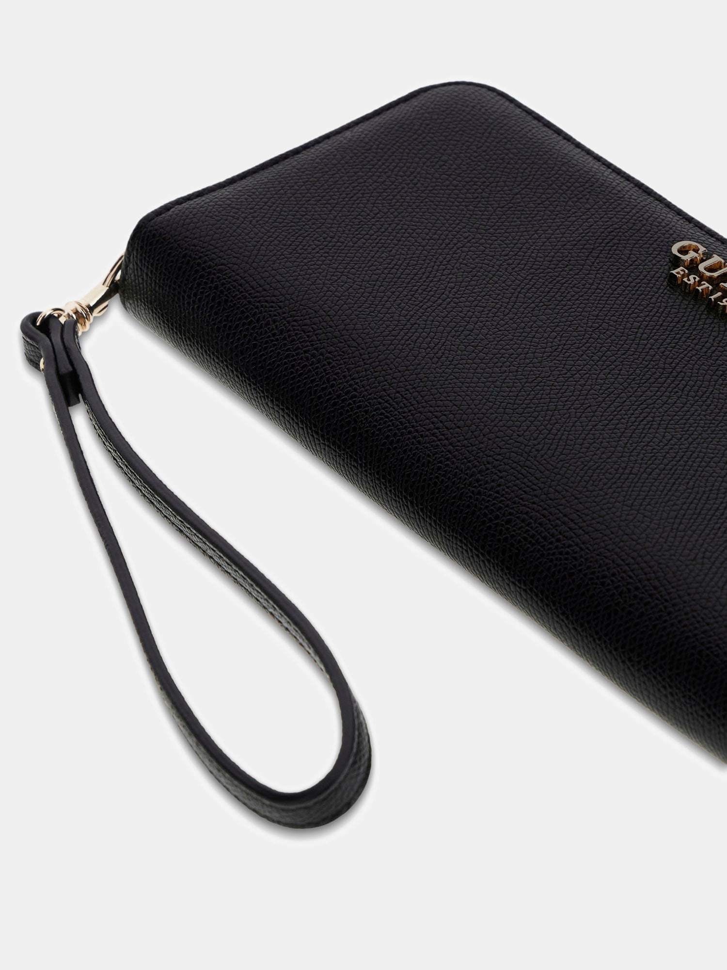 Guess Porte-monnaie »AMORETTE SLG LRG ZIP AROUND« Damen Portemonnaie, Geldbeutel mit edlem Logoschriftzug