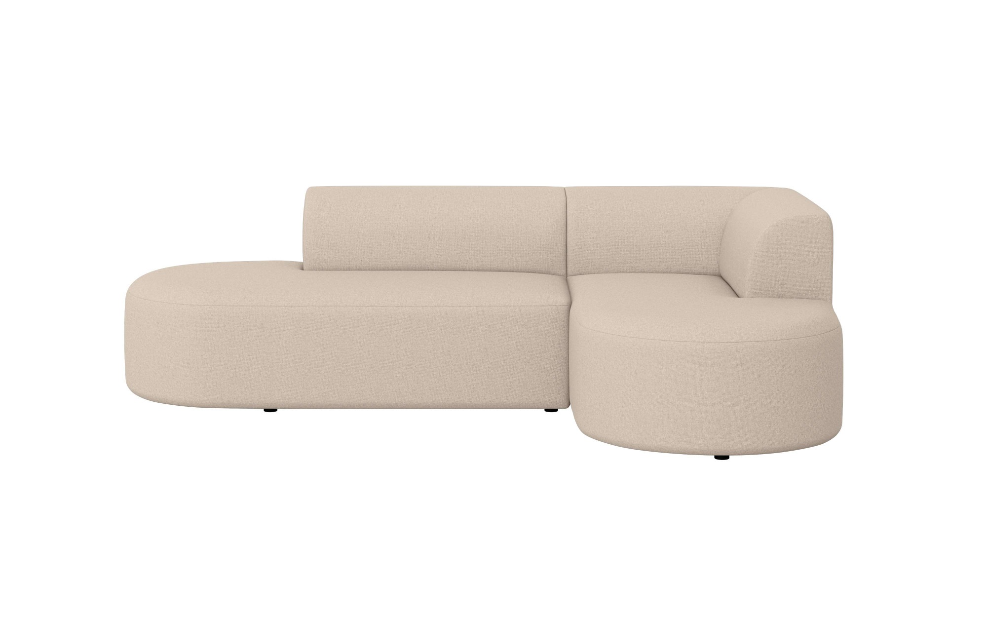 GOODproduct Ecksofa »Ecksofa Tvinne mit Ottomane links oder rechts bestellbar« L-Form, mit Wellenunterfederung, BxTxH 260x170x73 cm