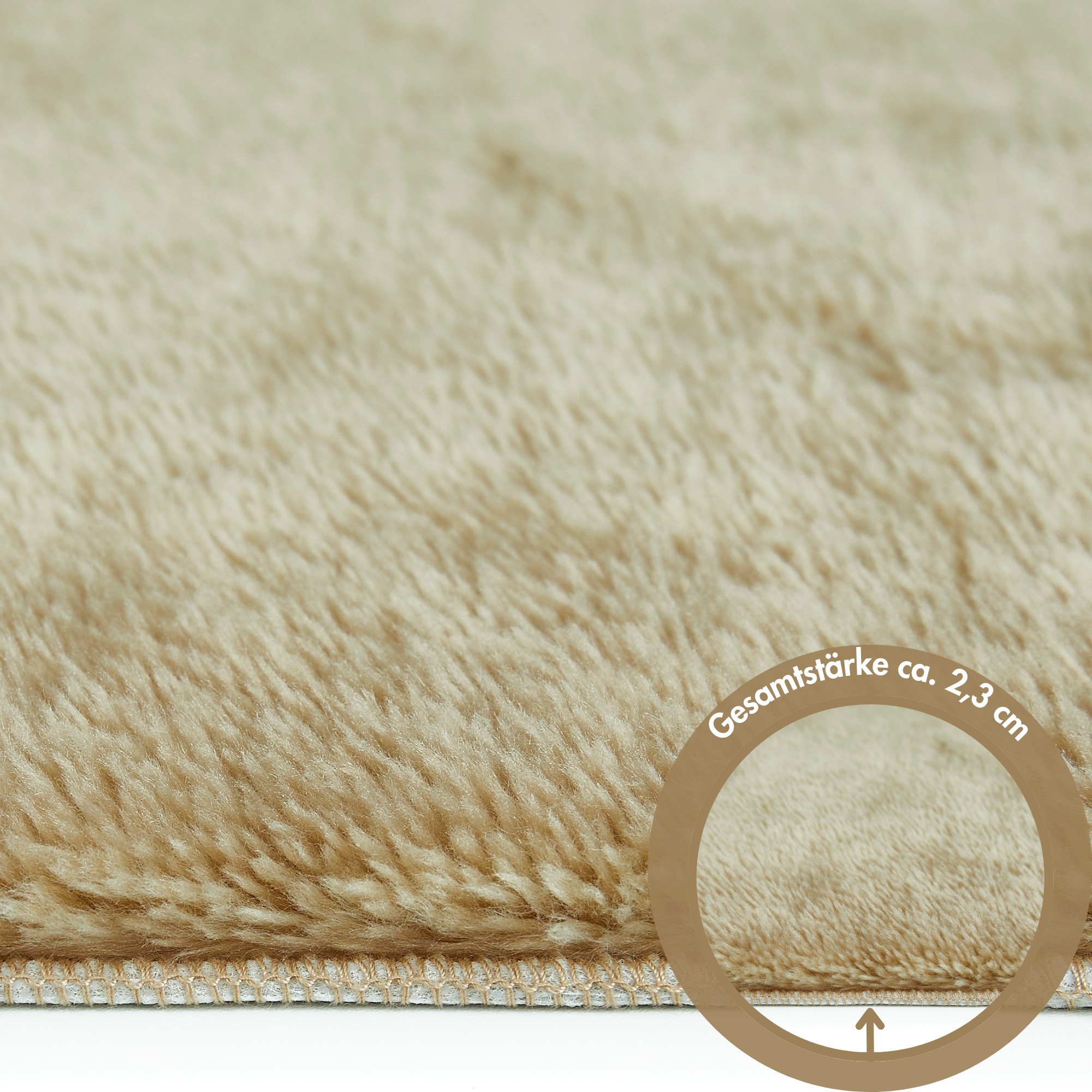 Andiamo Tapis de bain »Florida« Höhe 23 mm Uni Farben, besonders weich, auch als 2er Set erhältlich