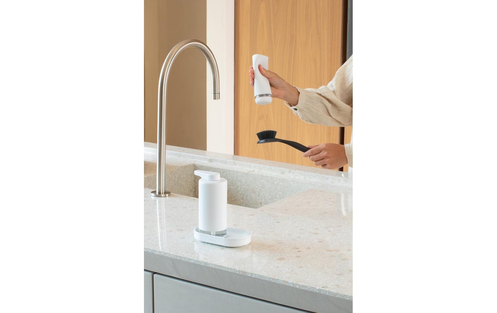 Brabantia Badaccessoire-Set »Sink Style 400 ml, Weiss«