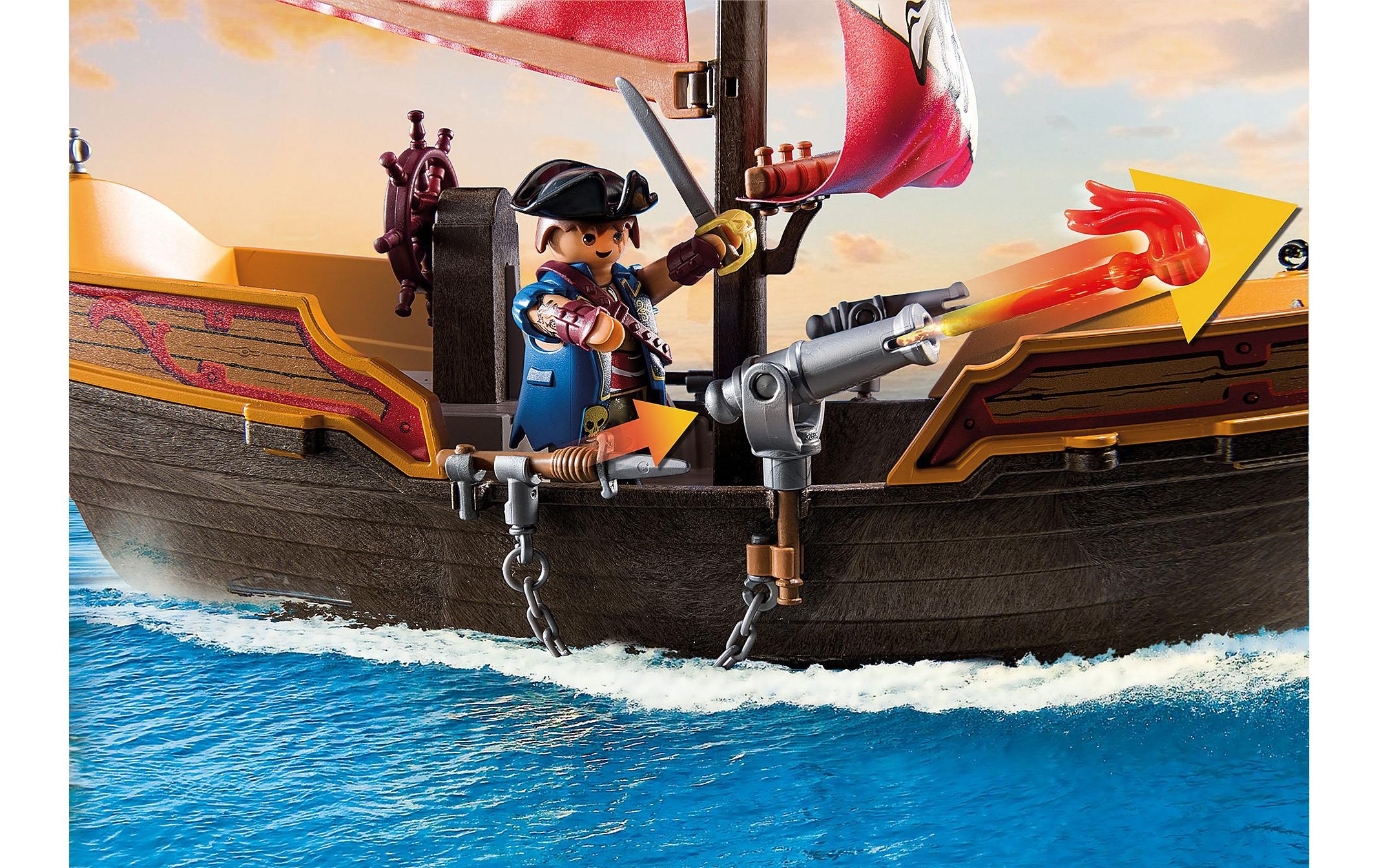 Playmobil® Briques de jeu »Pirates Kleines Piratenschiff 71418«