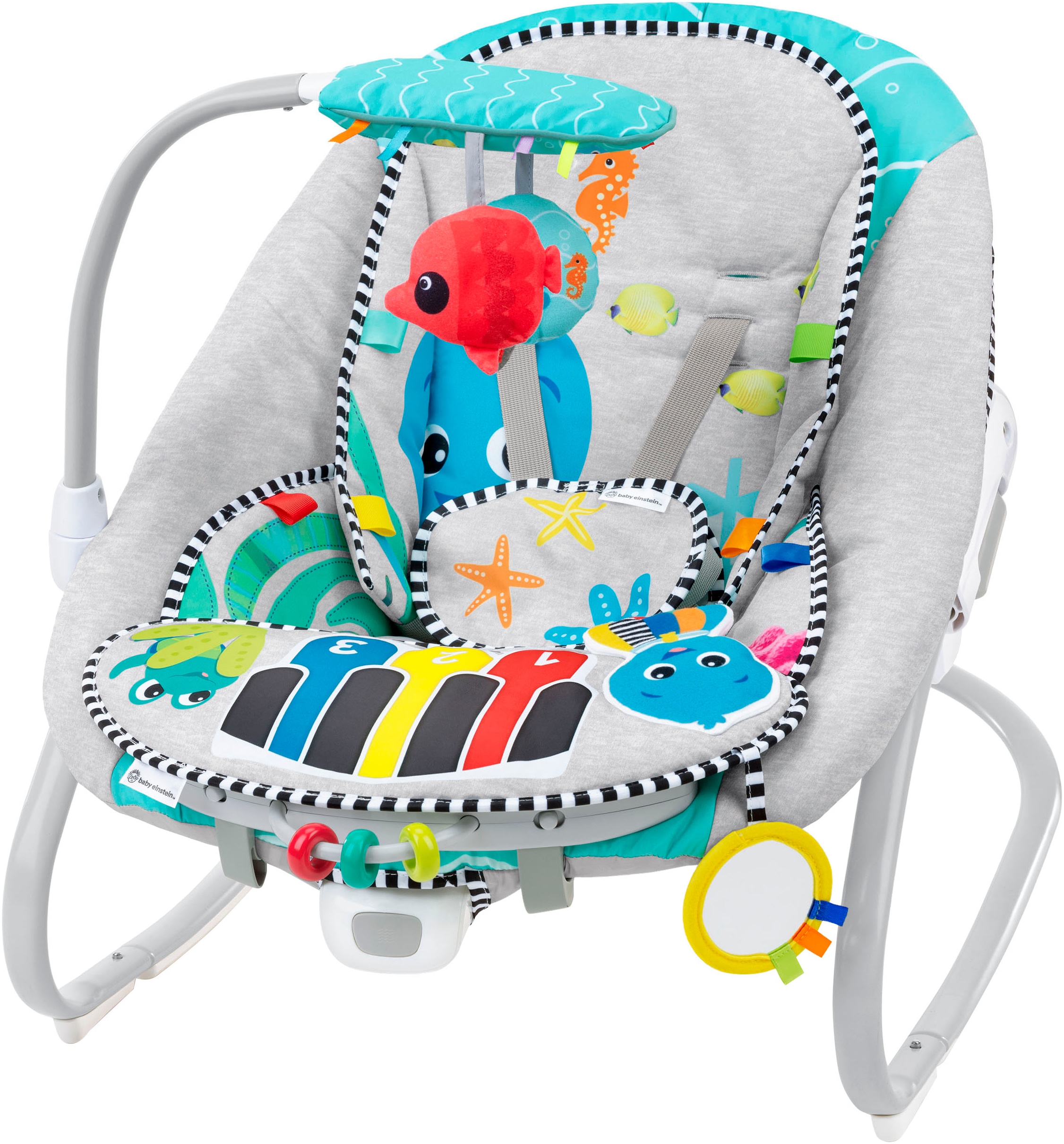 Baby Einstein Transat pour bébé »Kick to It 4-in-1 Musical Swing & Rocker« bis 9 kilos mit Sound-Effekt
