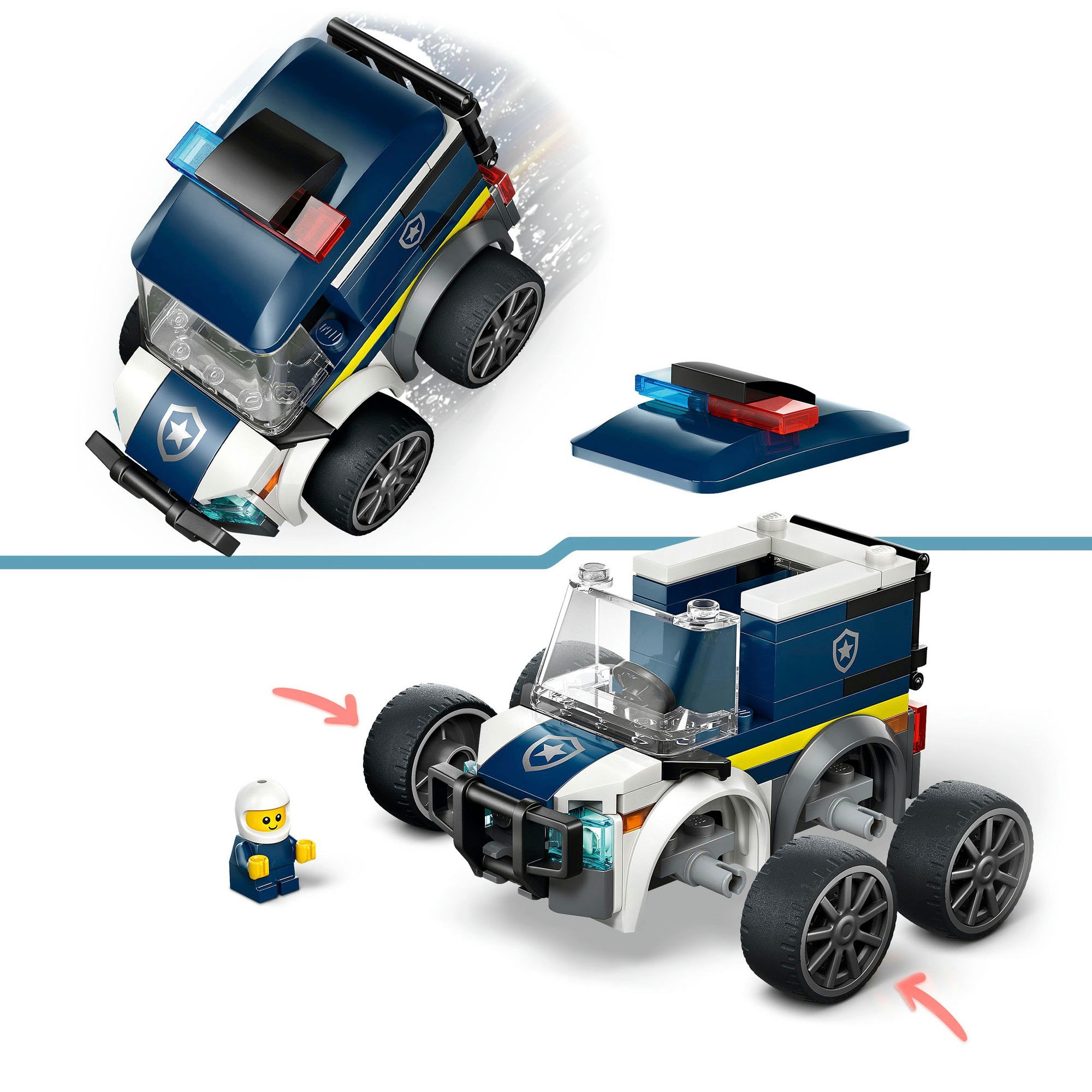 LEGO® Pions de construction »Coole Flitzer – Polizei-Truck (60481), LEGO City« Made in Europe