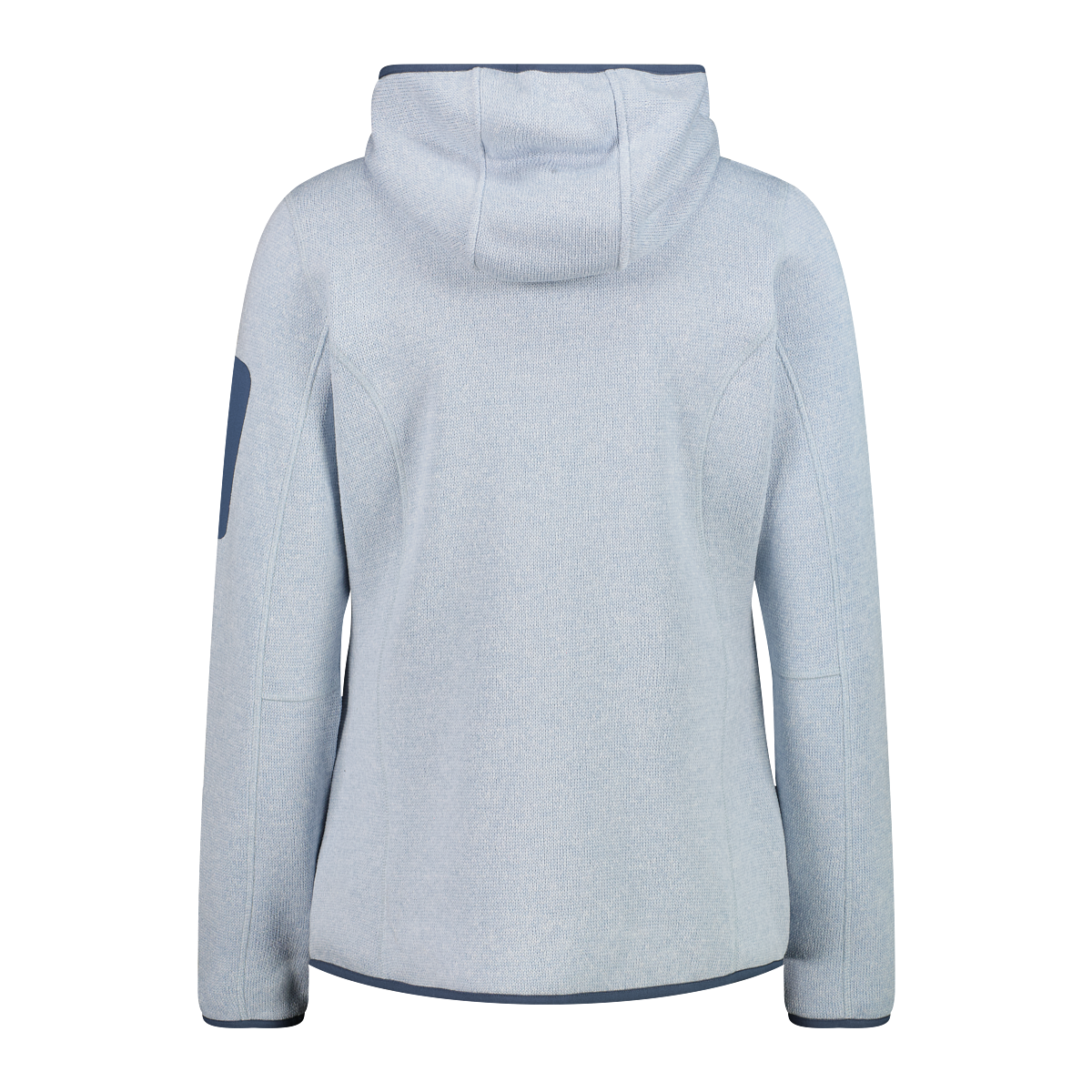 CMP Strickfleecejacke »KNITTED MELANGE HOODY WOMAN HOODY JACKET« mit Kapuze Ünbergangsjacke für Outdoor-Aktivitäten, mit Kapuze, atmungsaktiv