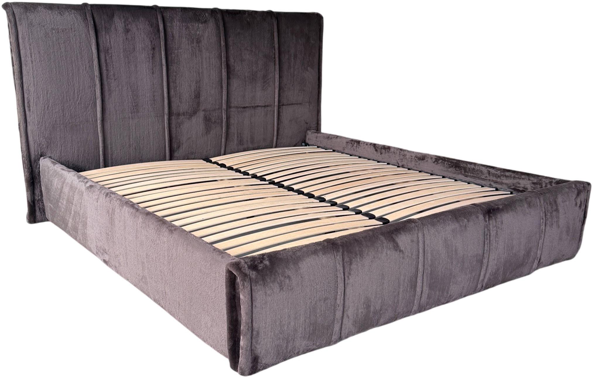 GOODproduct Polsterbett »EVELLINA in der Grösse 180x200 cm, mit Fellimitat bezogen« wahlweise mit Lattenrost und King-Matratze (28cm)