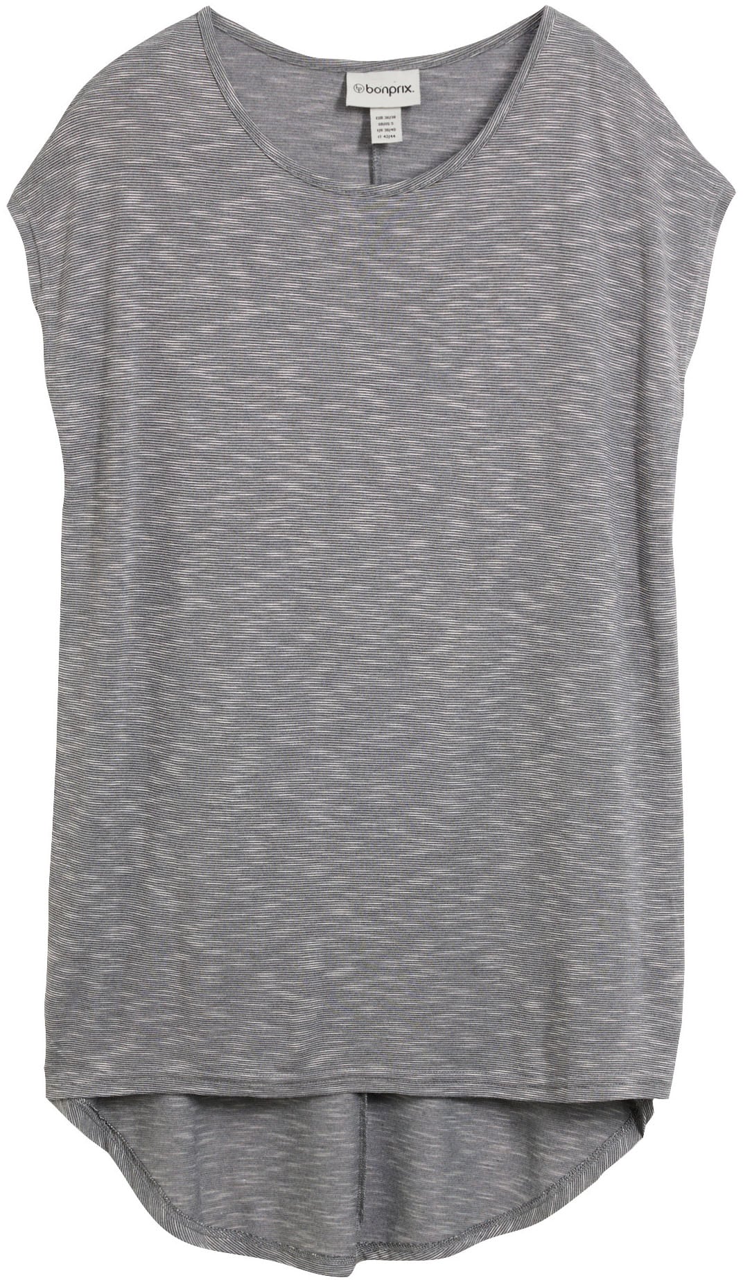 bonprix T-shirt long »Longshirt aus Viskose-Mischung« lässige Passform, längeres Rückenteil, abgerundeter Saum