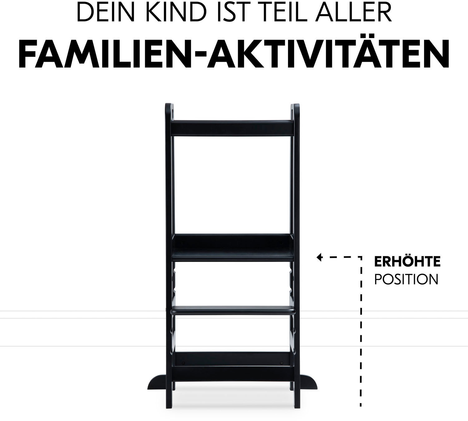 Hauck Assis-debout »Lernturm Learn N Explore, Black« ()