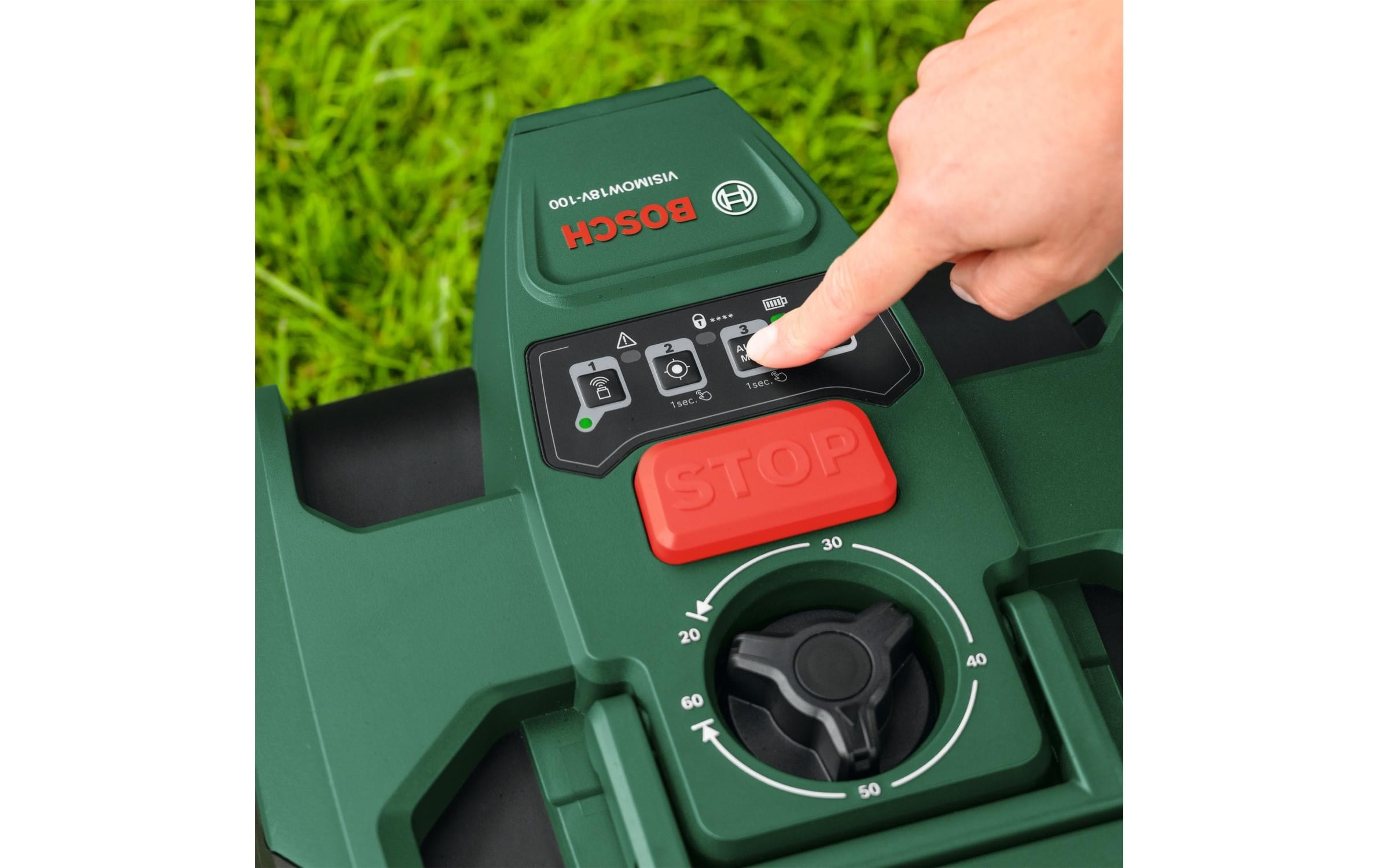 BOSCH Robot tondeuse »VISIMOW18V-100 100 m²«