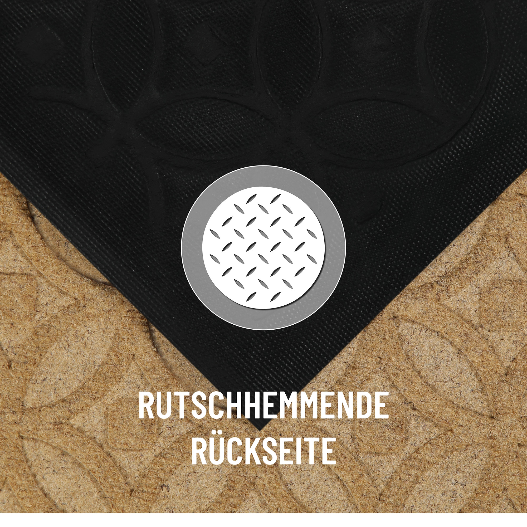 Wecon home Fussmatte »Midnight Mosaic« rechteckig 4 mm Höhe pflegeleicht, rutschfest, Ornamente, Innen & Aussen, Schmutzfangmatte