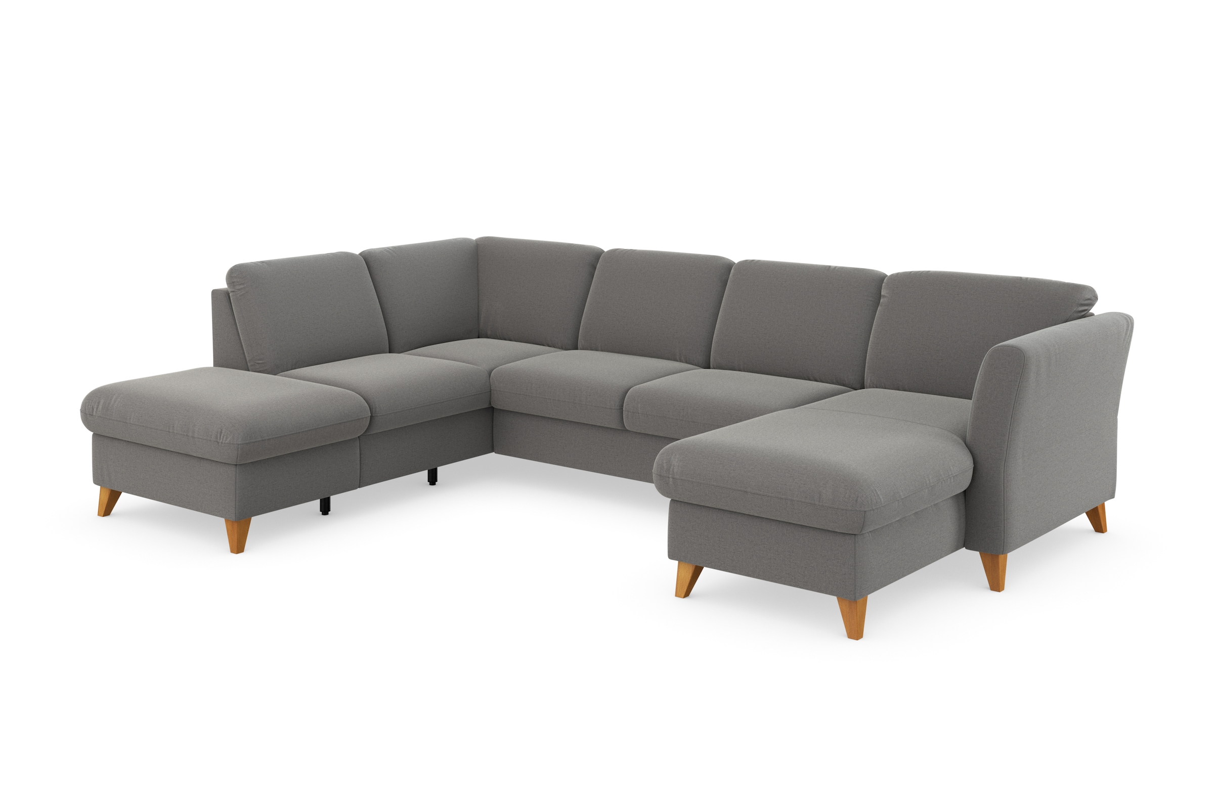 Home affaire Paysage de salon »Trelleborg U-Form« Federkern-Polsterung, wahlweise mit Bettfunktion und Stauraum