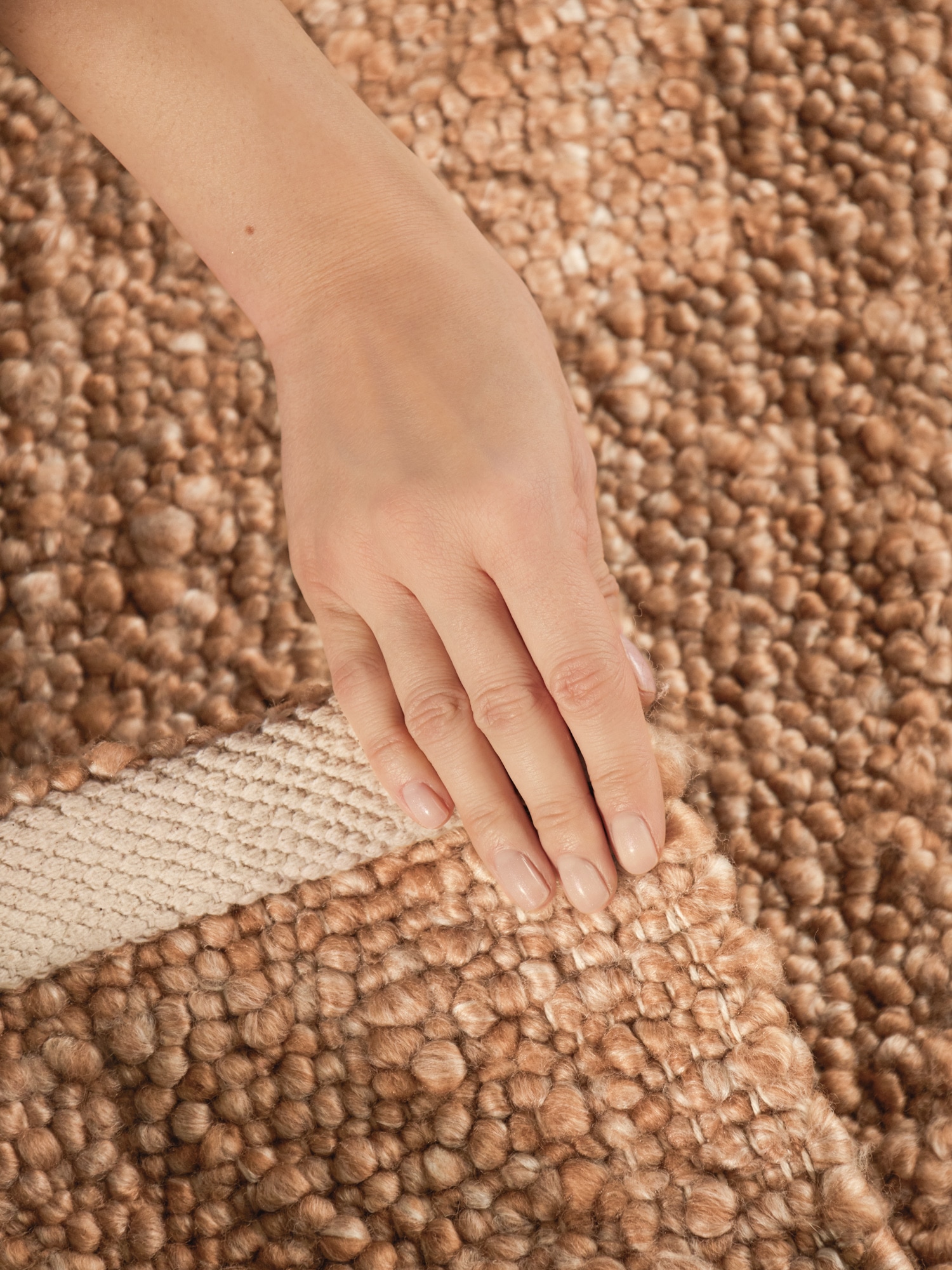 Ted Baker Teppich »Soft Bouclé Portobello« rechteckig 10 mm Höhe Woll-Optik, Bouclé Meliert, Wohnzimmer, Esszimmer, Schlafzimmer, Flur