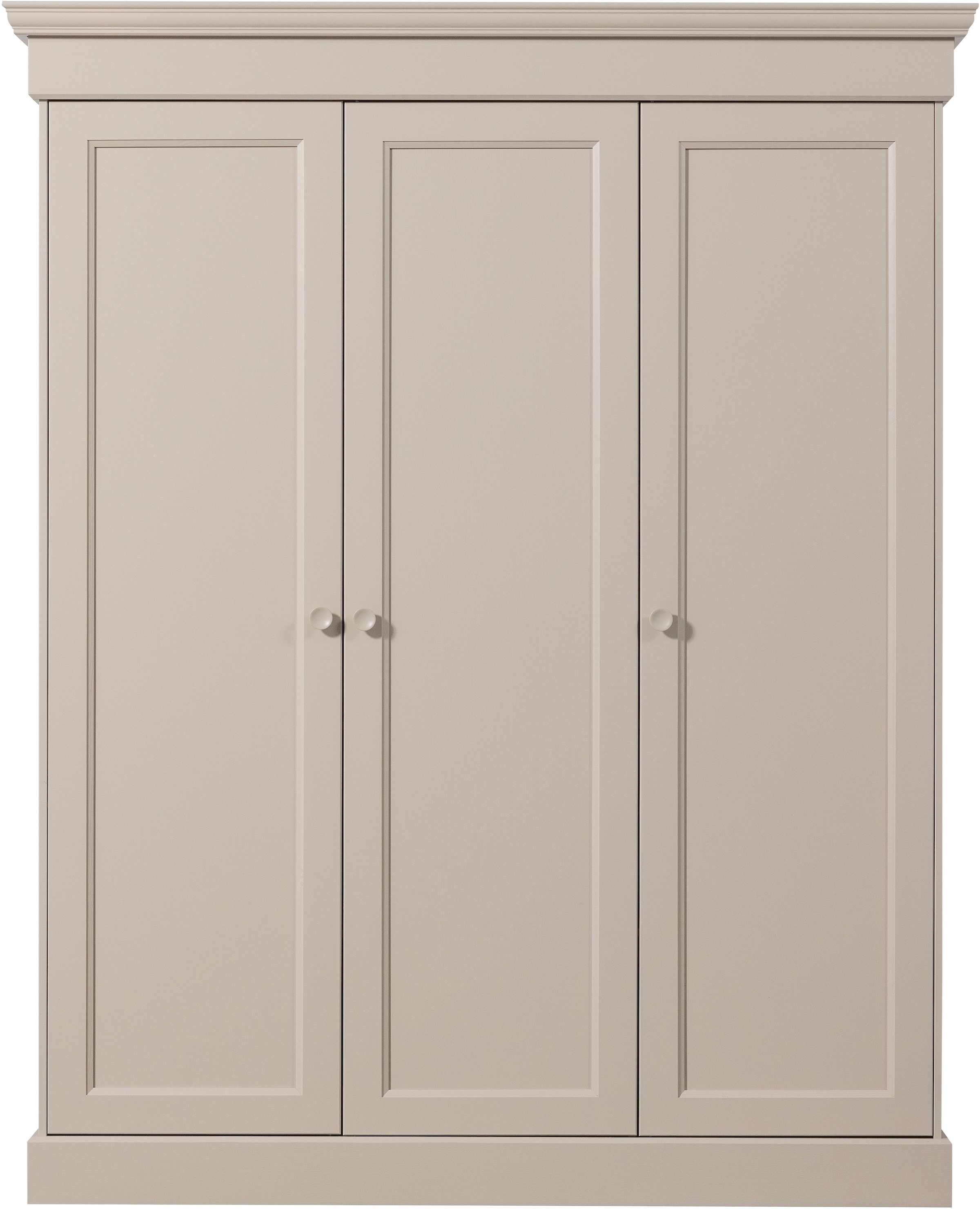 WOOOD Armoires à vêtements »Olivia FSC®-Kiefernholz mit Hängebereich, H 212 x B 171 x T 63 cm« capacité de charge 10 kg par étagère, options d'étagères disponibles
