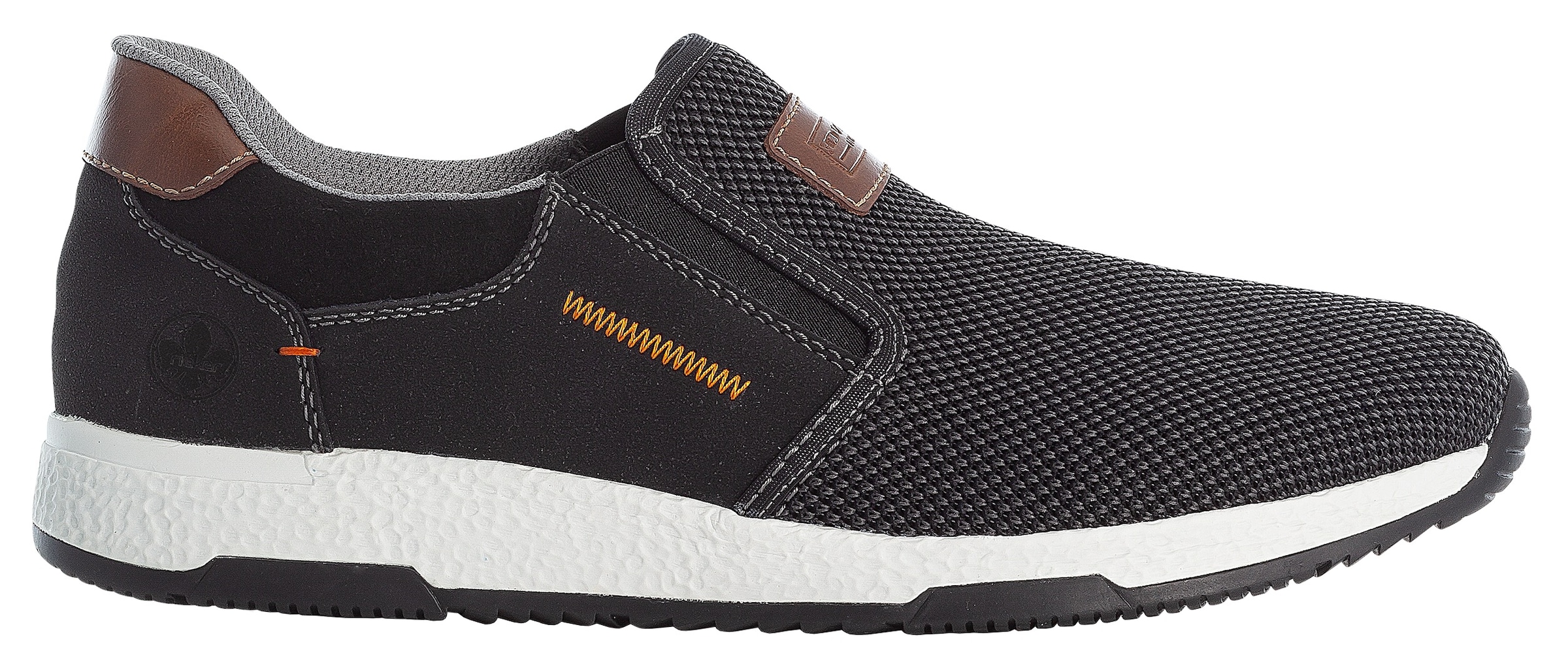 Rieker Slip-On Sneaker  Casual Slipper, Freizeitschuh, Schlupfschuh mit Kontrastnaht