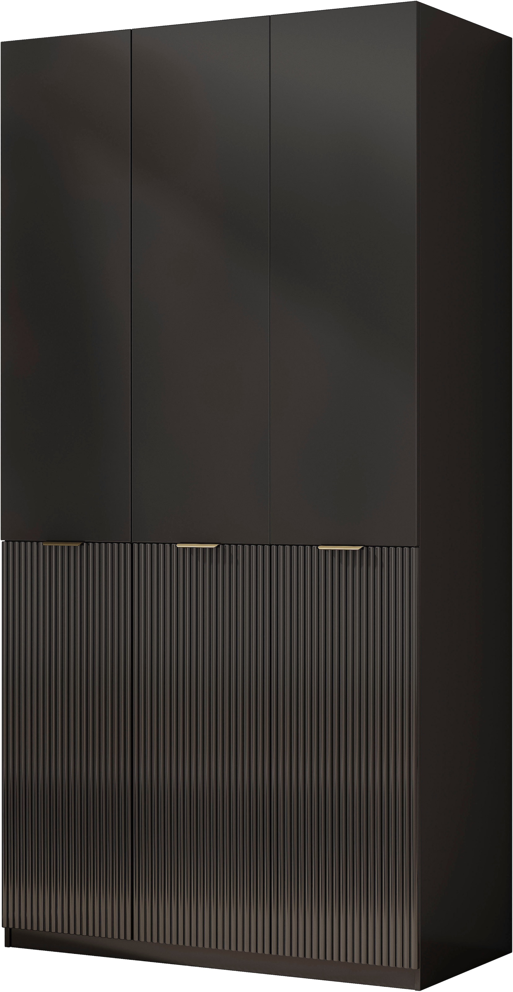 GOODproduct Kleiderschrank »Jorella Schlafzimmerschrank Garderobe mit Softclose« eleganter Schlafzimmerschrank Rillendesign Trend Breite 121cm