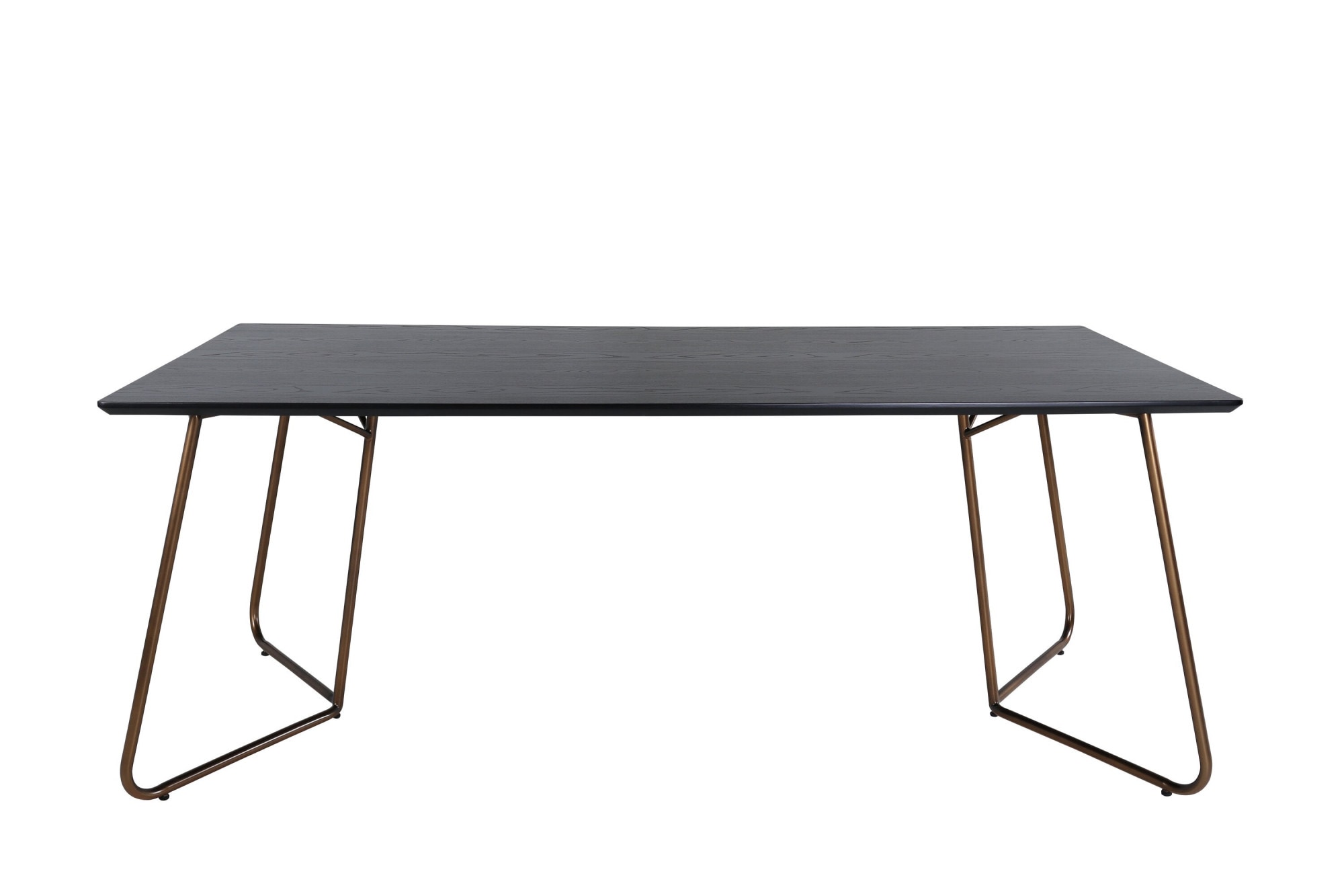Venture Home Esstisch »Petra, rechteckiger Esstisch mit Holzfurnier, 190 × 90 cm« Esszimmertisch, MDF, Holzfurnier-Optik, Eisenbeine, rechteckig, modern