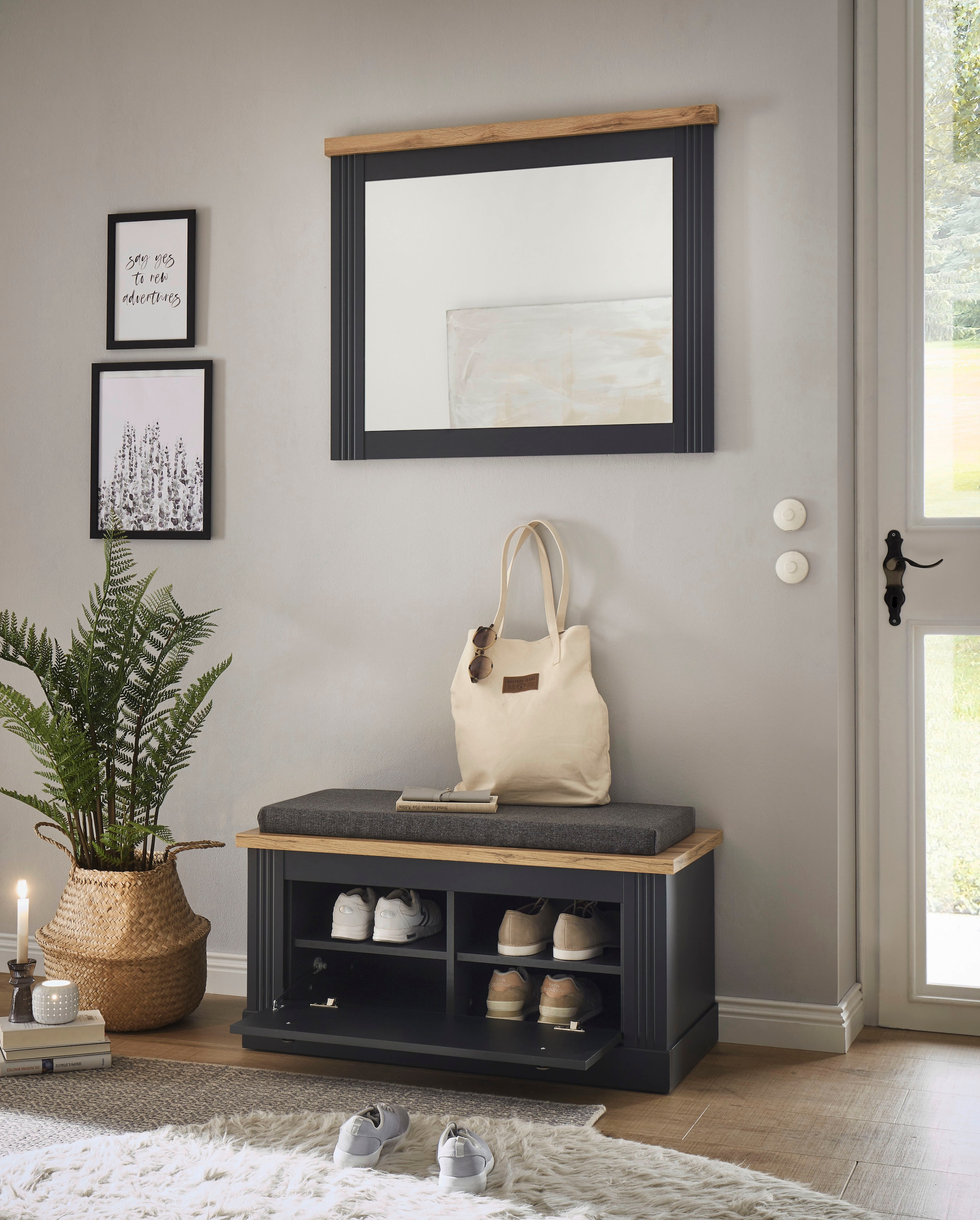 Home affaire Banc »WESTMINSTER TOPSELLER!« Breite ca. 92 cm, inkl. Sitzkissen,  im romantischen Landhausstil