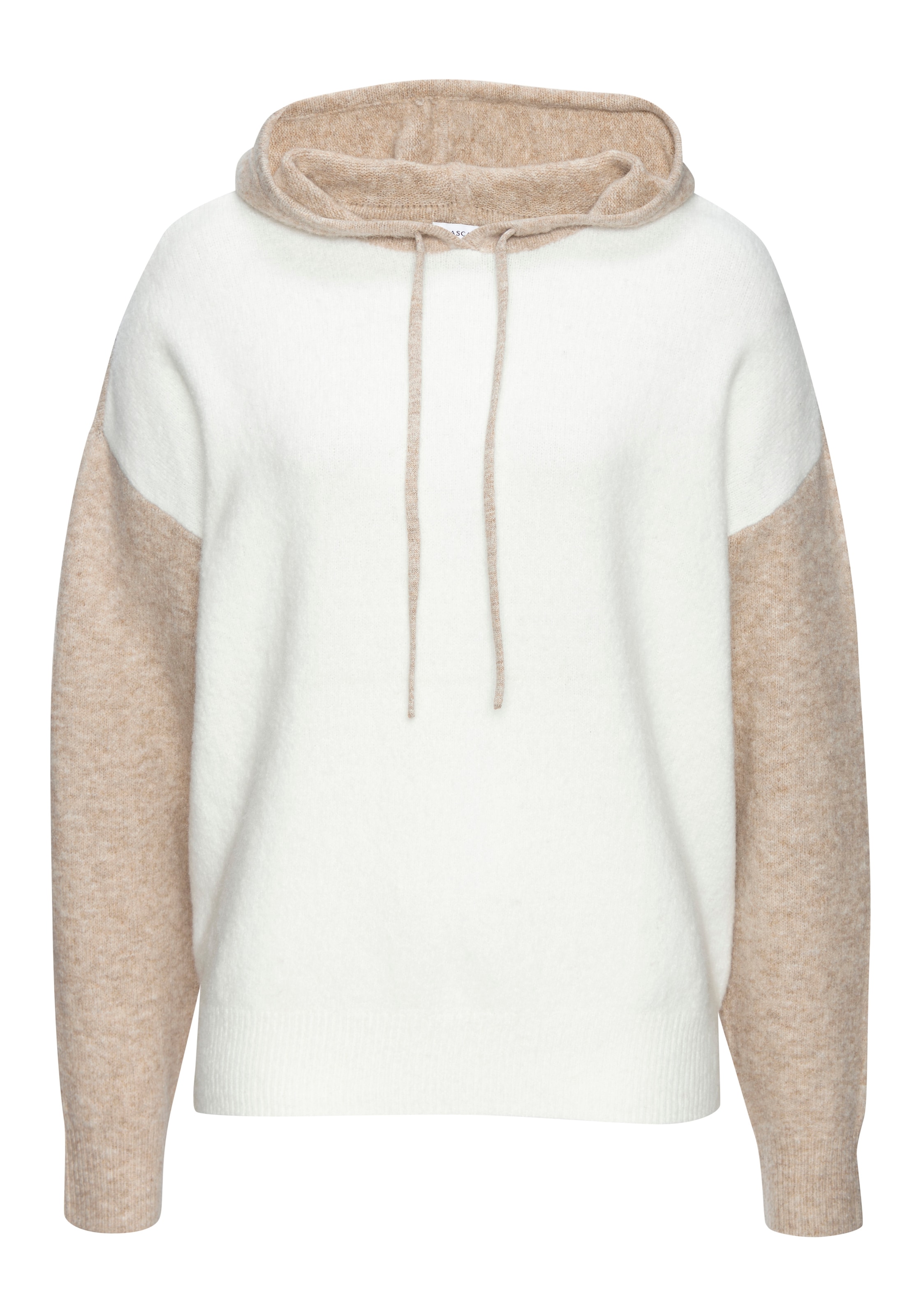 Vivance Pull à capuche »in lässiger Colorblock-Optik aus softer Strickware« Pullover mit Kapuze, Kuschelpullover, locker und kaschierender Schnitt