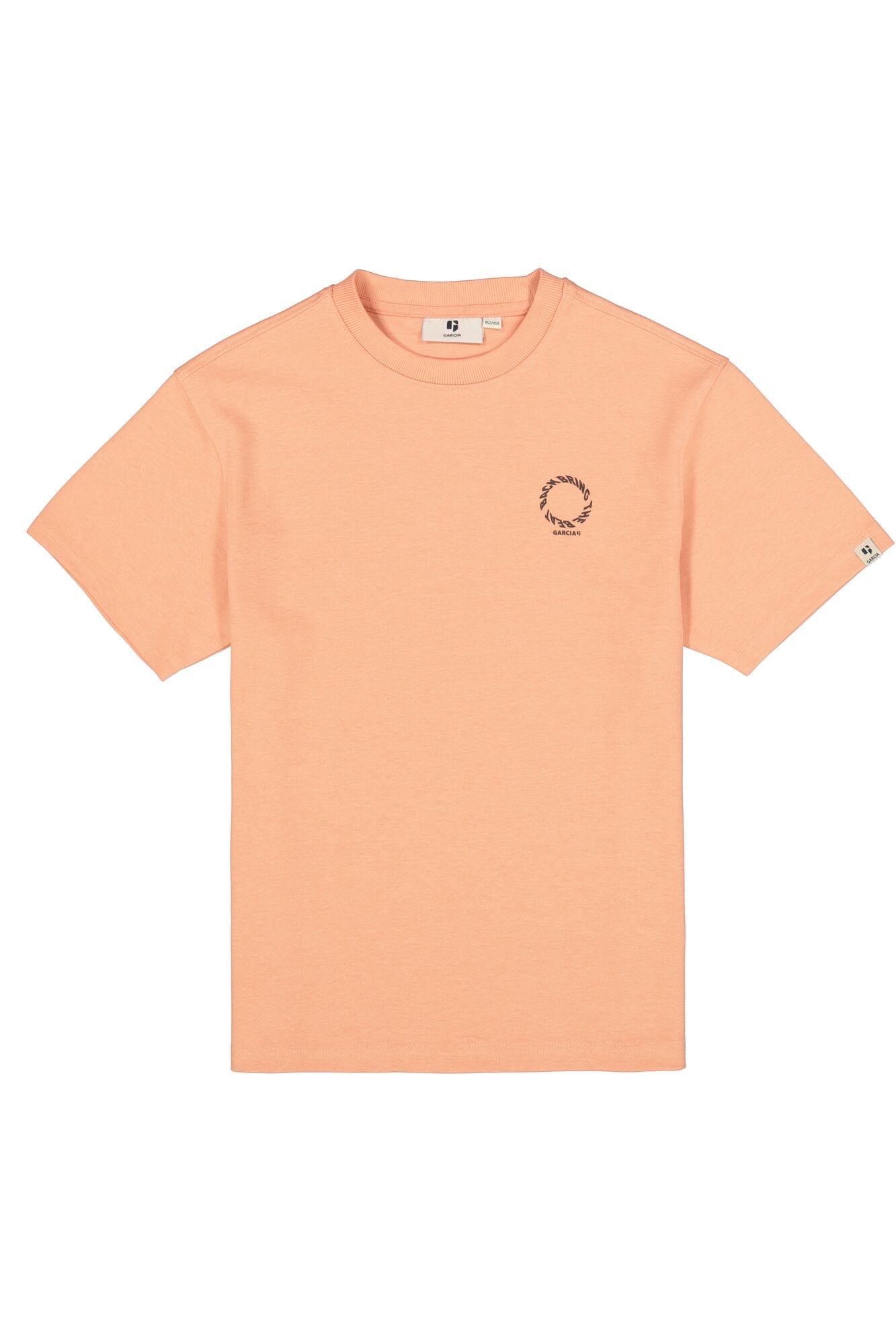 Garcia Shirt à col rond Avec petit imprimé devant, pour garçons