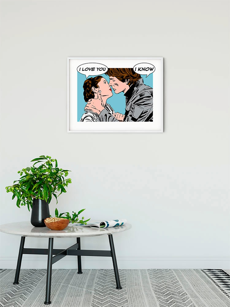 Komar Bild »Star Wars Classic Comic Quote Leia Han« Star Wars 1 Stk. tlg. Wandbild zur Dekoration im Kinderzimmer - ohne Rahmen