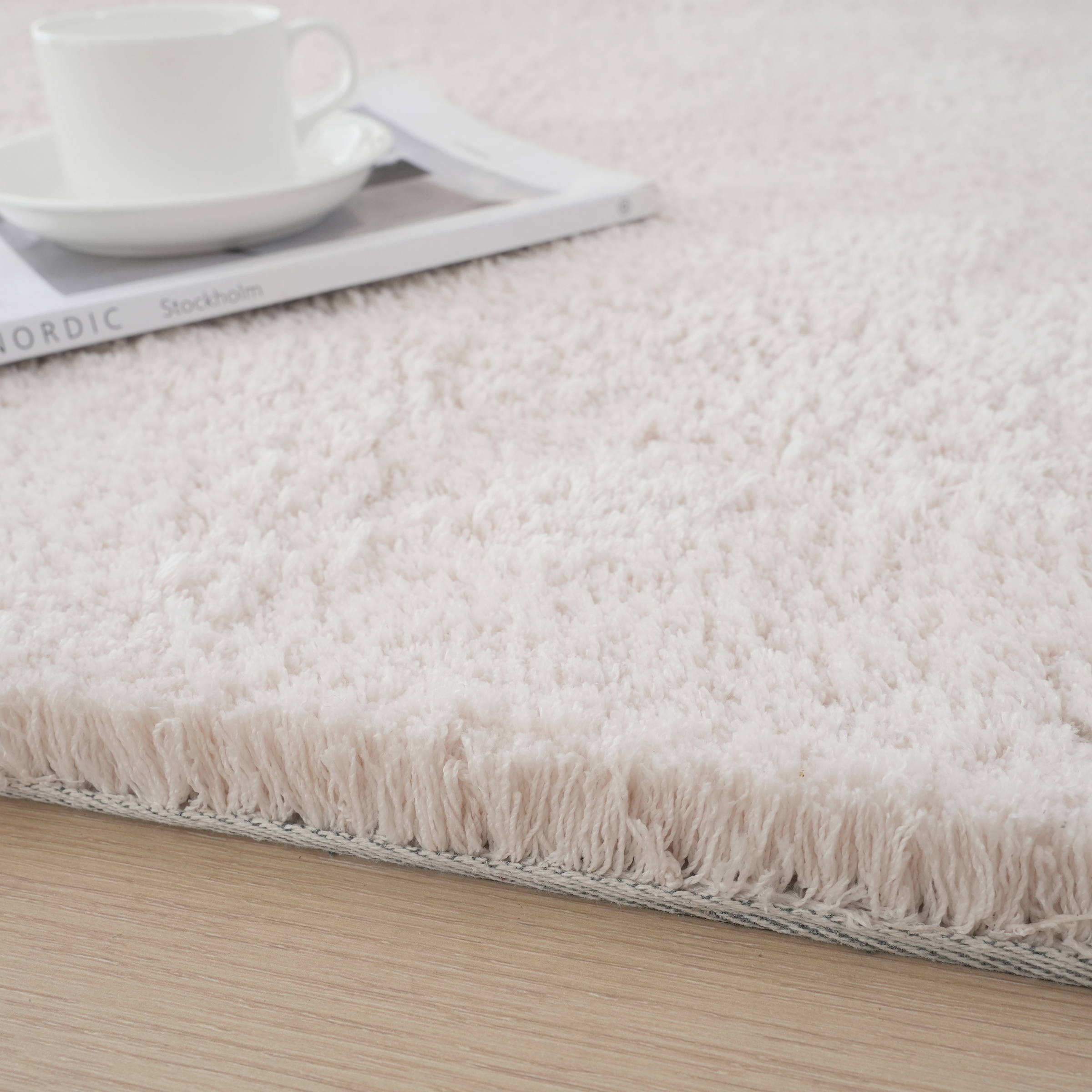 my home Tapis à poils longs »Microfaser Teppich Magong, besonders weich, sehr feiner Flor« Rectangulaire 25 mm Höhe uni, Wohnzimmer, Schlafzimmer, Kinderzimmer, auch rund und als Läufer