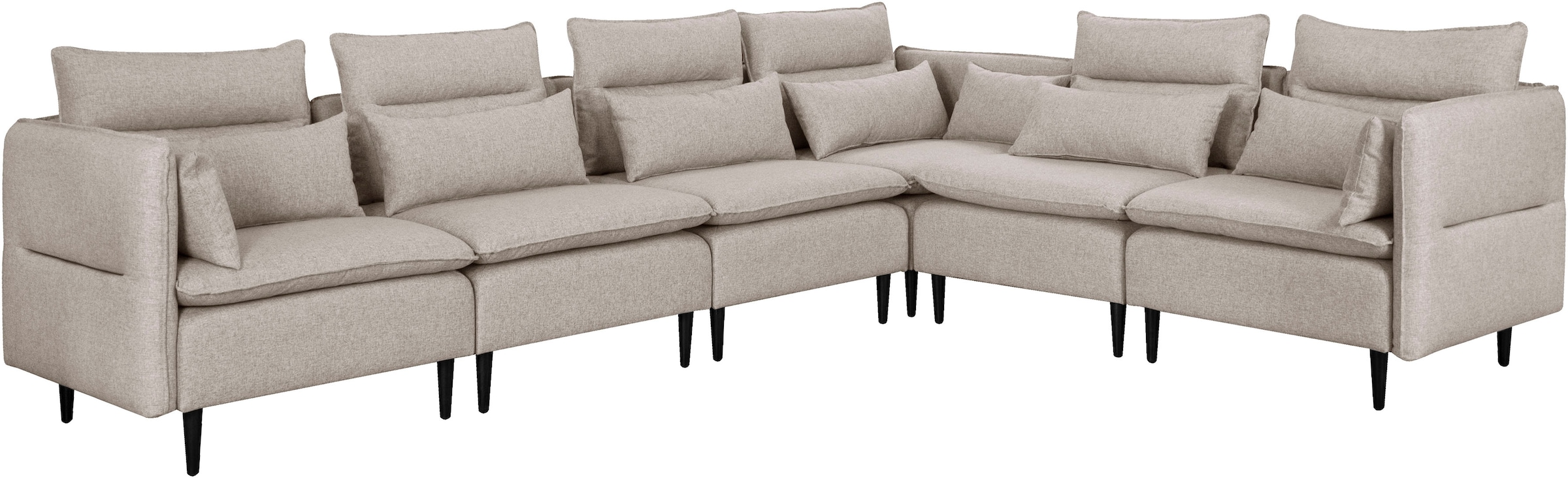 andas Ecksofa »ALVIK L-Form« zusammengesetzt aus Modulen, erweiterbar mit Modulen der Serie