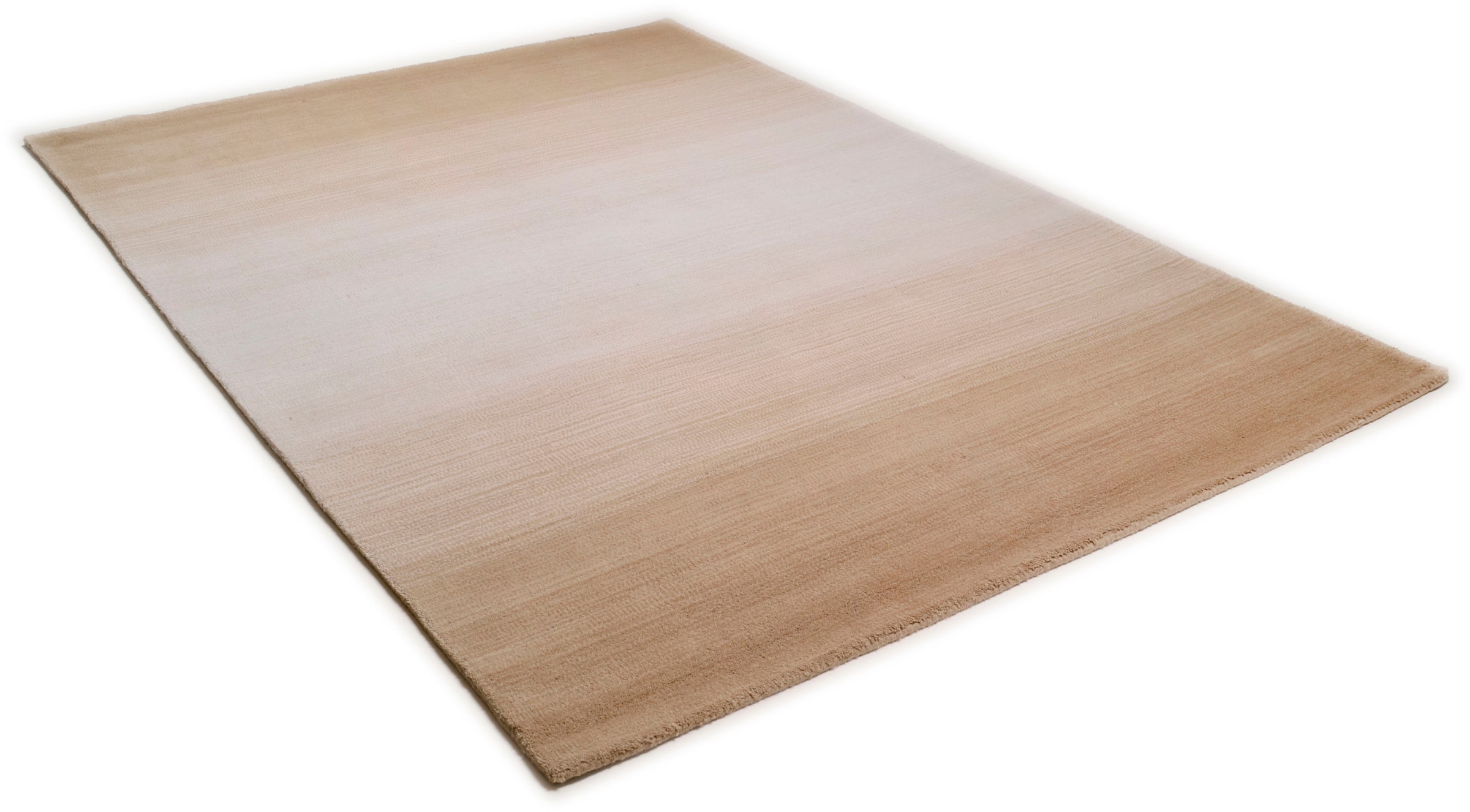 THEKO Tapis en laine »Wool Comfort« Rectangulaire 14 mm Höhe Handweb Teppich, reine Wolle, handgewebt, brilliante Farben, Scandi